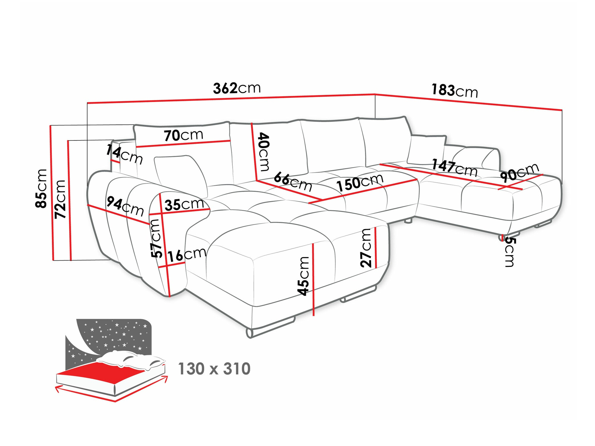 Sofá rinconero Signis I (Velo 621)