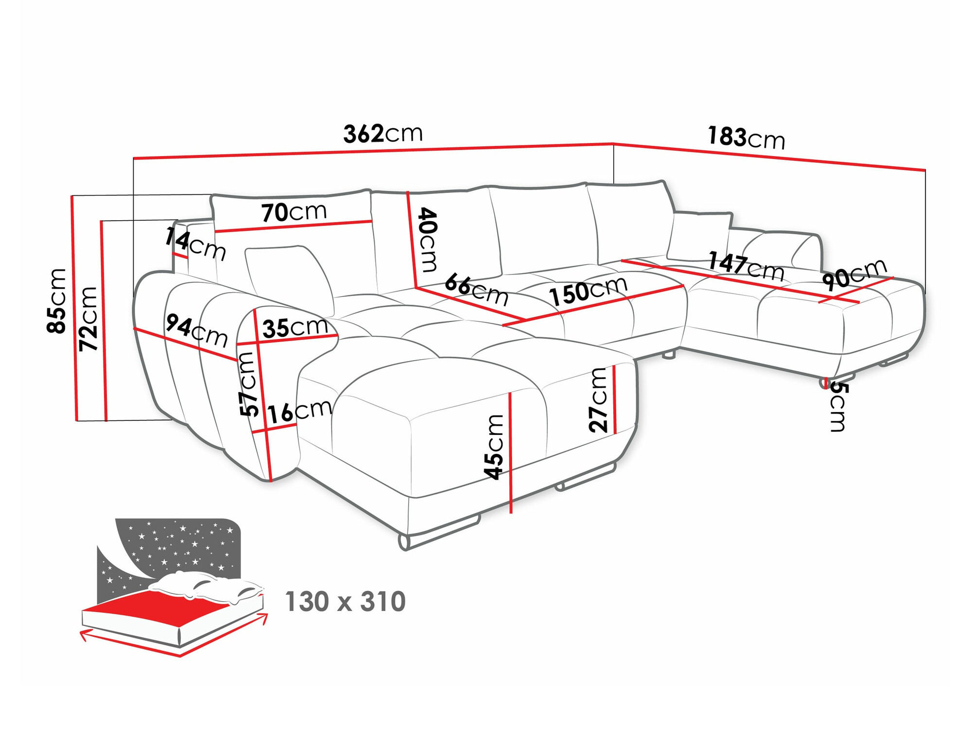 Sofá rinconero Signis I (Velo 626)