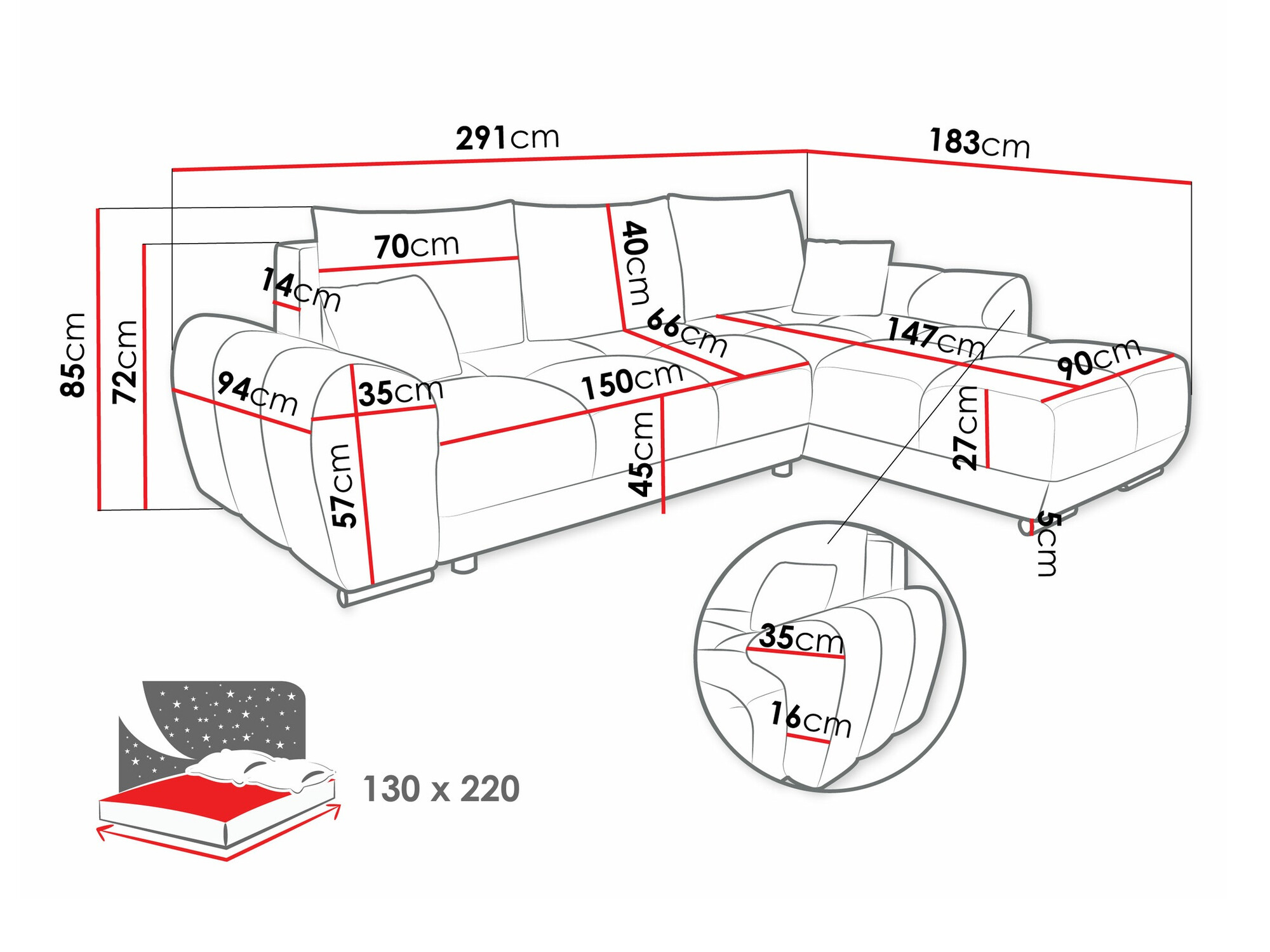 Sofá rinconero Signis (Velo 623)