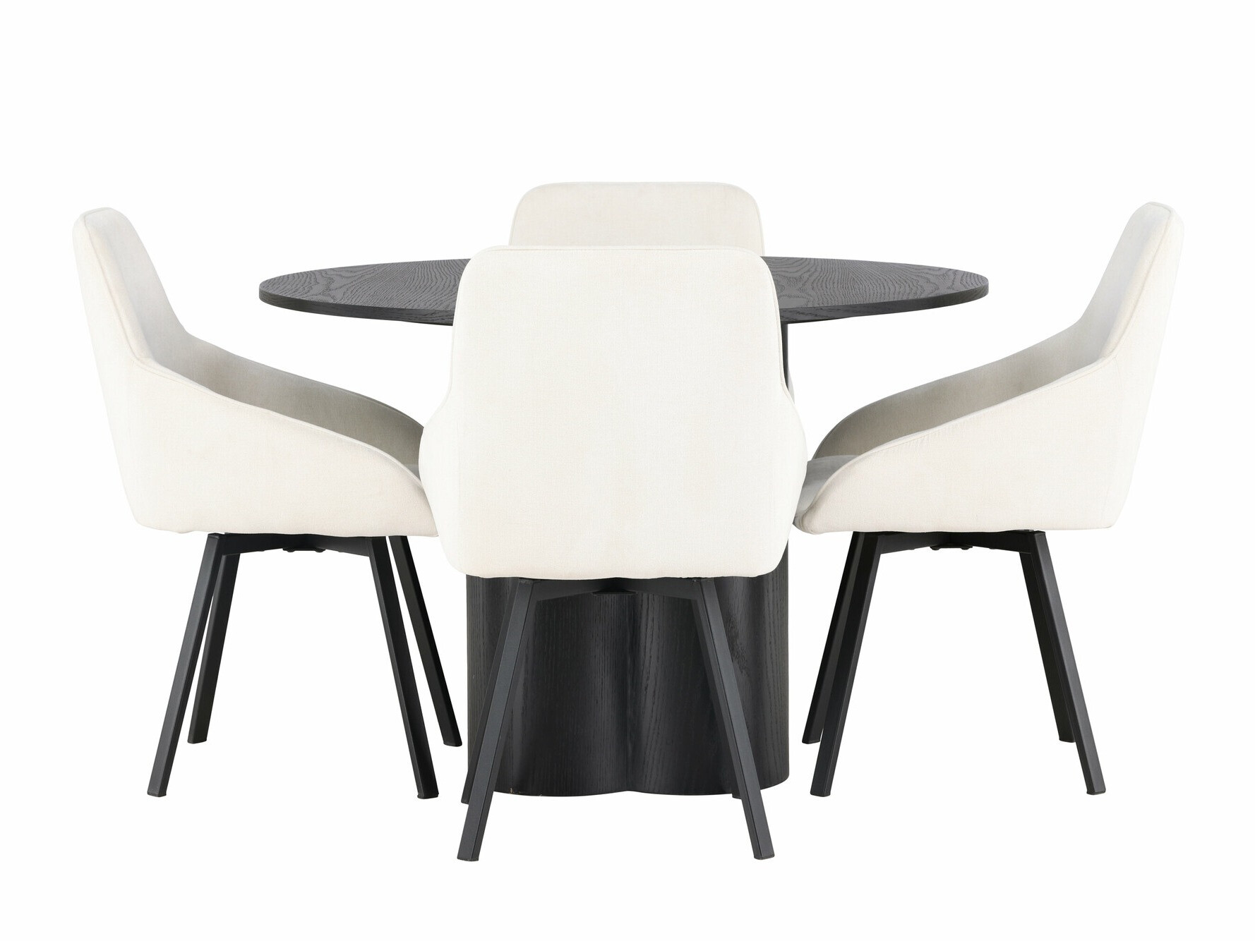 Conjunto de mesas y sillas para comedor Dallas 5008 (Negro)