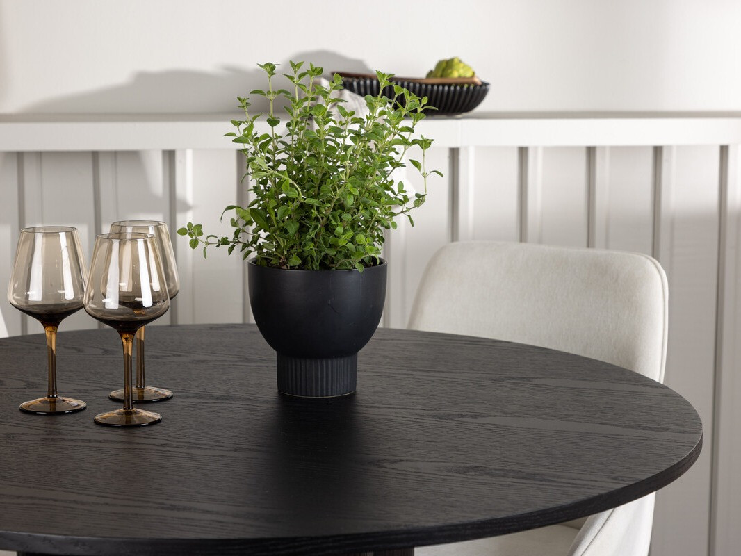 Conjunto de mesas y sillas para comedor Dallas 5008 (Negro)