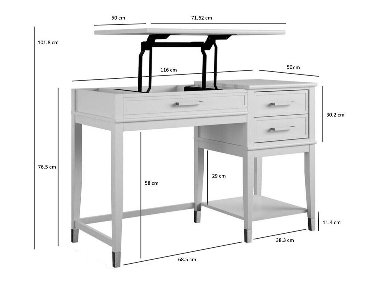 Mesa de oficina CosmoLiving by Cosmopolitan Belromu 102 (Púrpura)