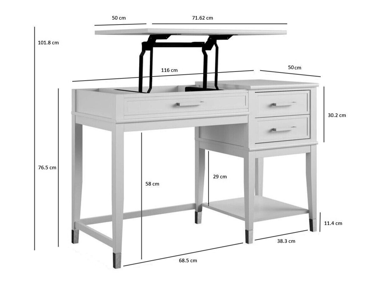Mesa de oficina CosmoLiving by Cosmopolitan Belromu 102 (Verde claro)