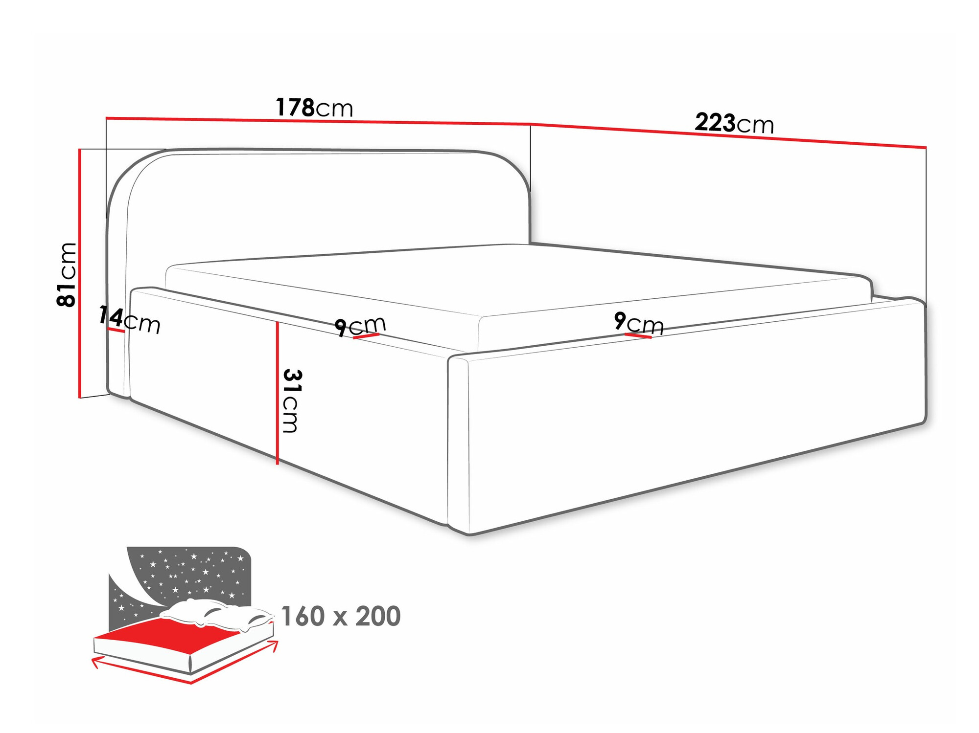 Cama Comfivo Inventio (Abriamo 03)