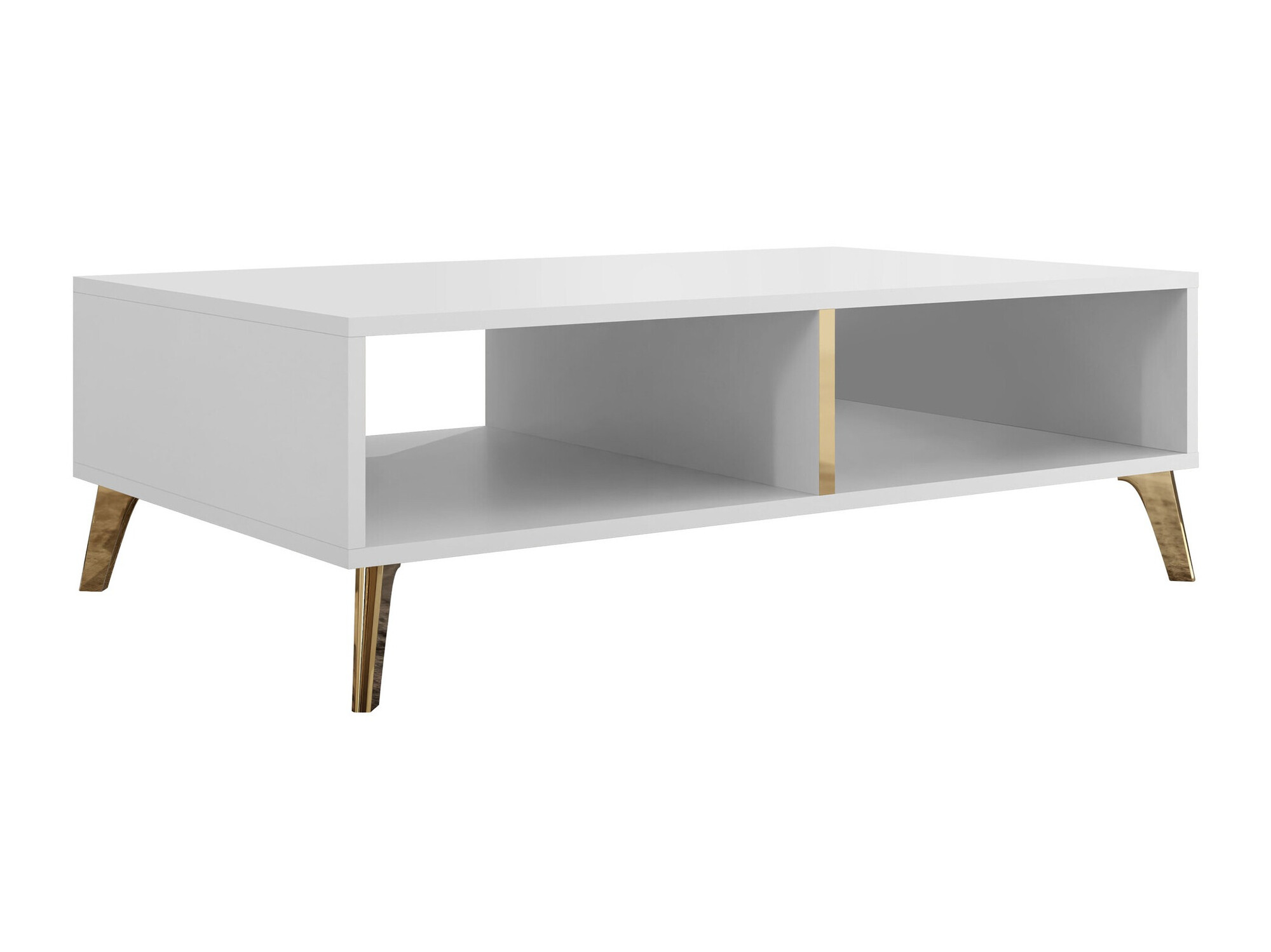 Conjunto de salón Comfivo Capella (Blanco + Blanco brillante)