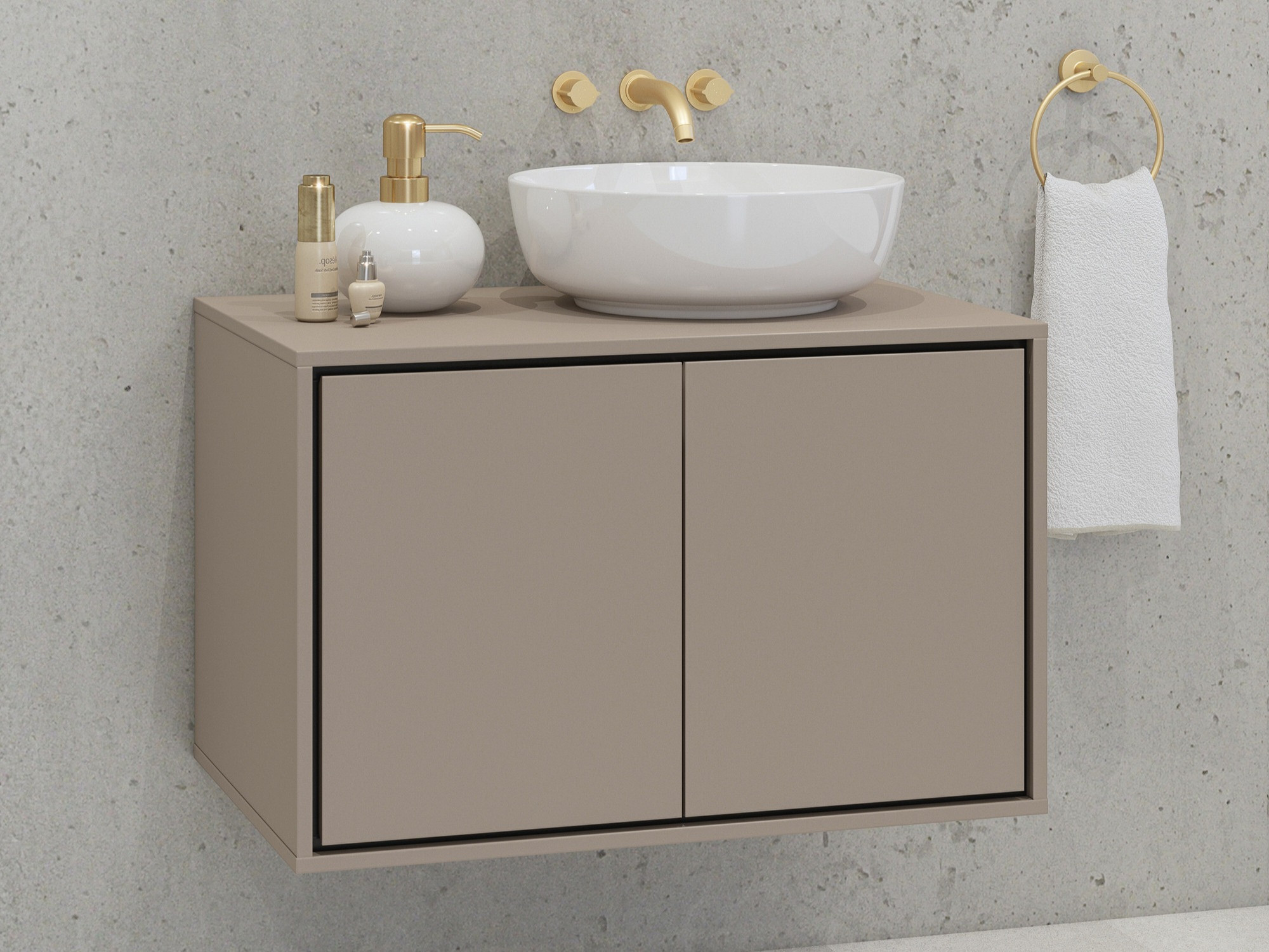 Armario de baño colgante para lavabo Tecavu 103 (Congo)