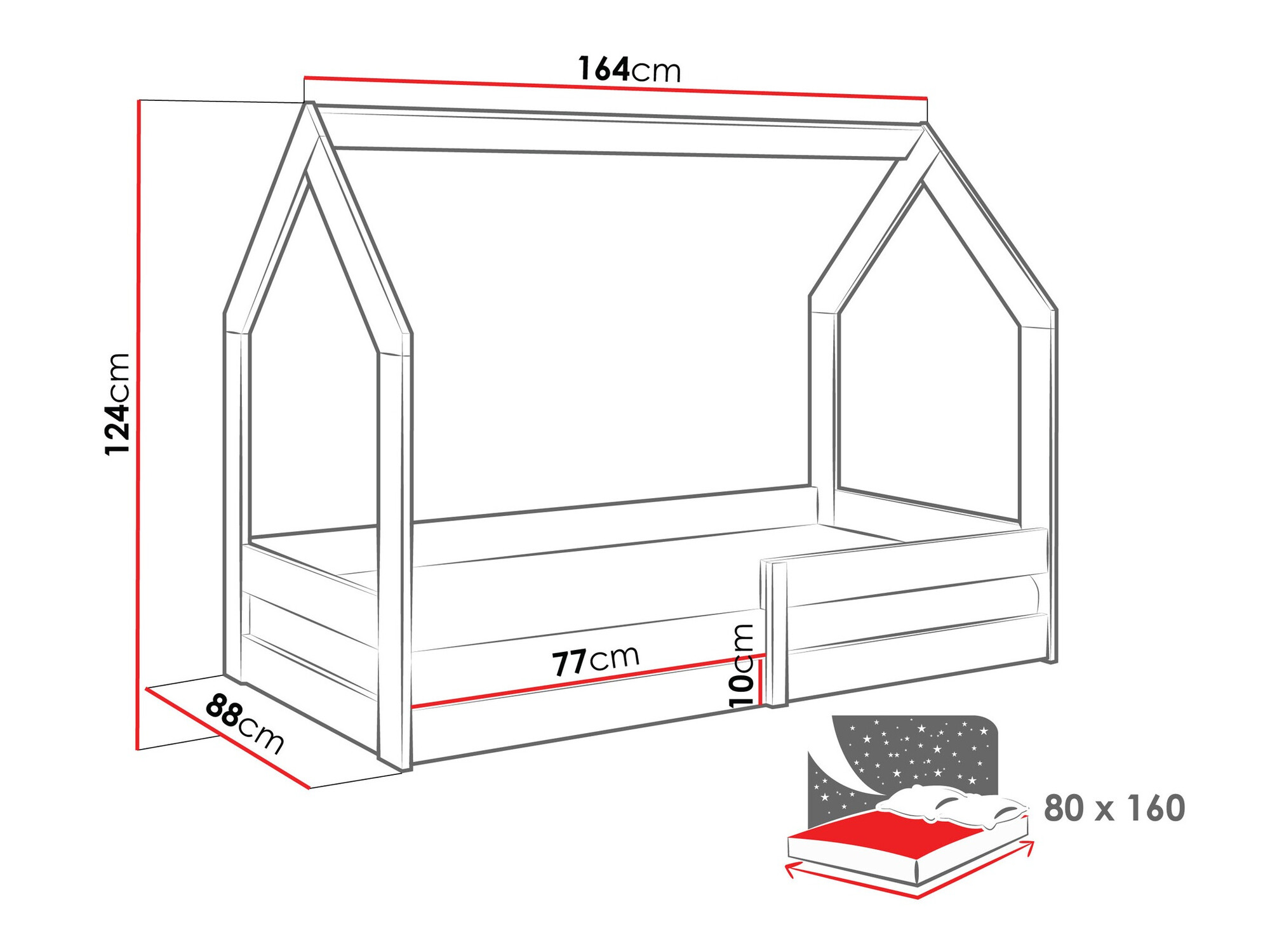 Cama Edmond 123 (Pino)