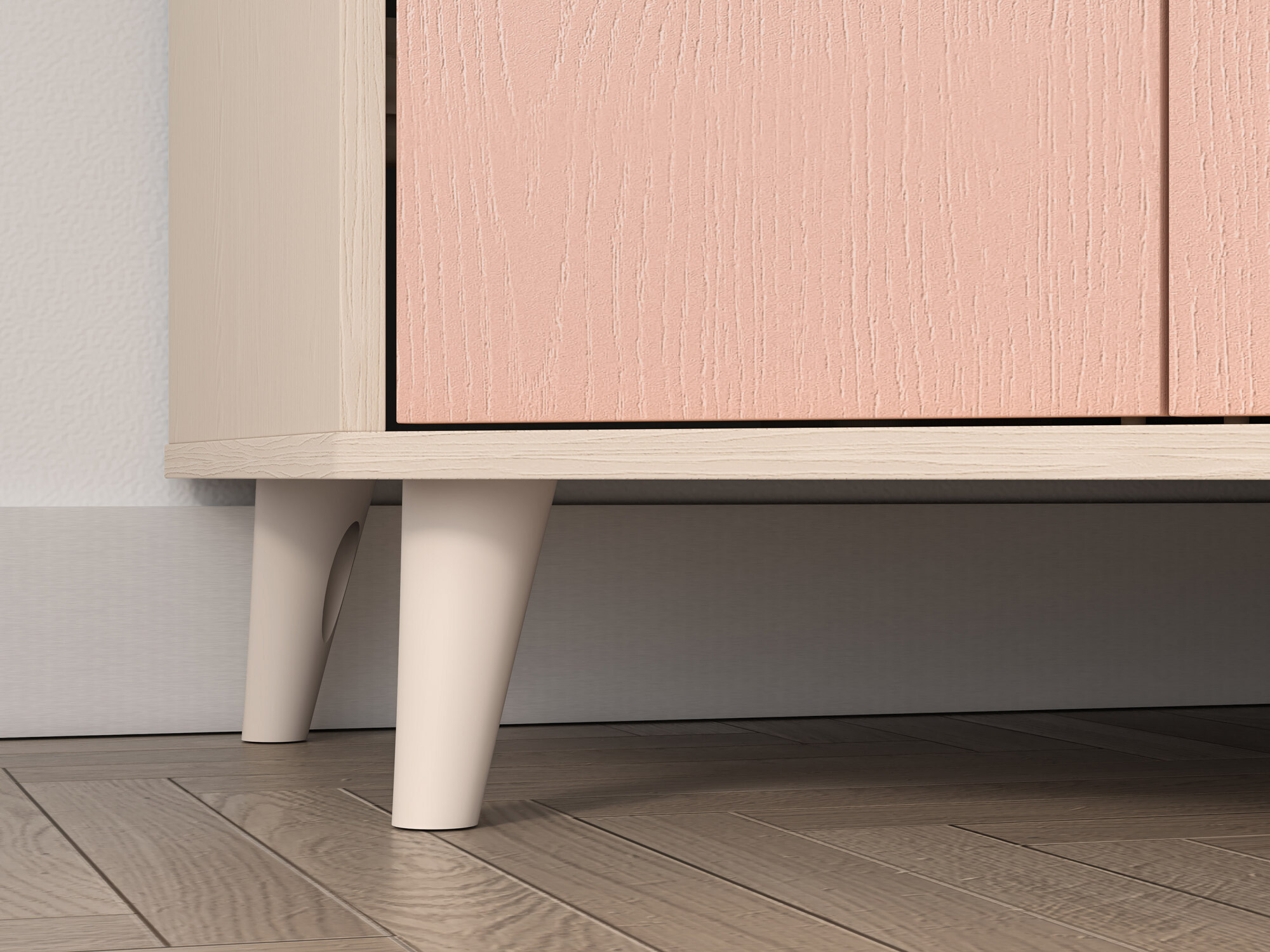 Armario de rincón Tortoli 100 (Rosa)