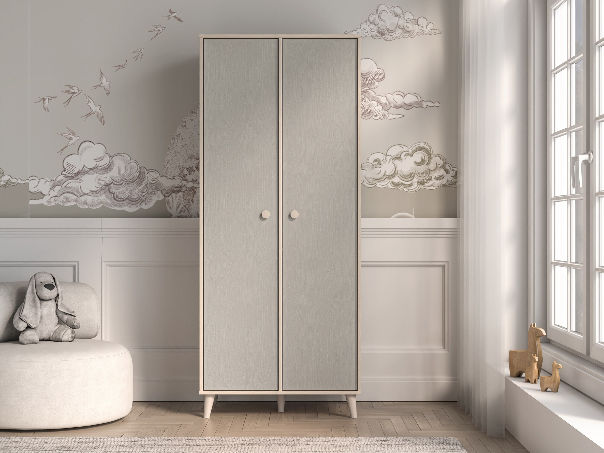 Armario Tortoli 101 (Gris)