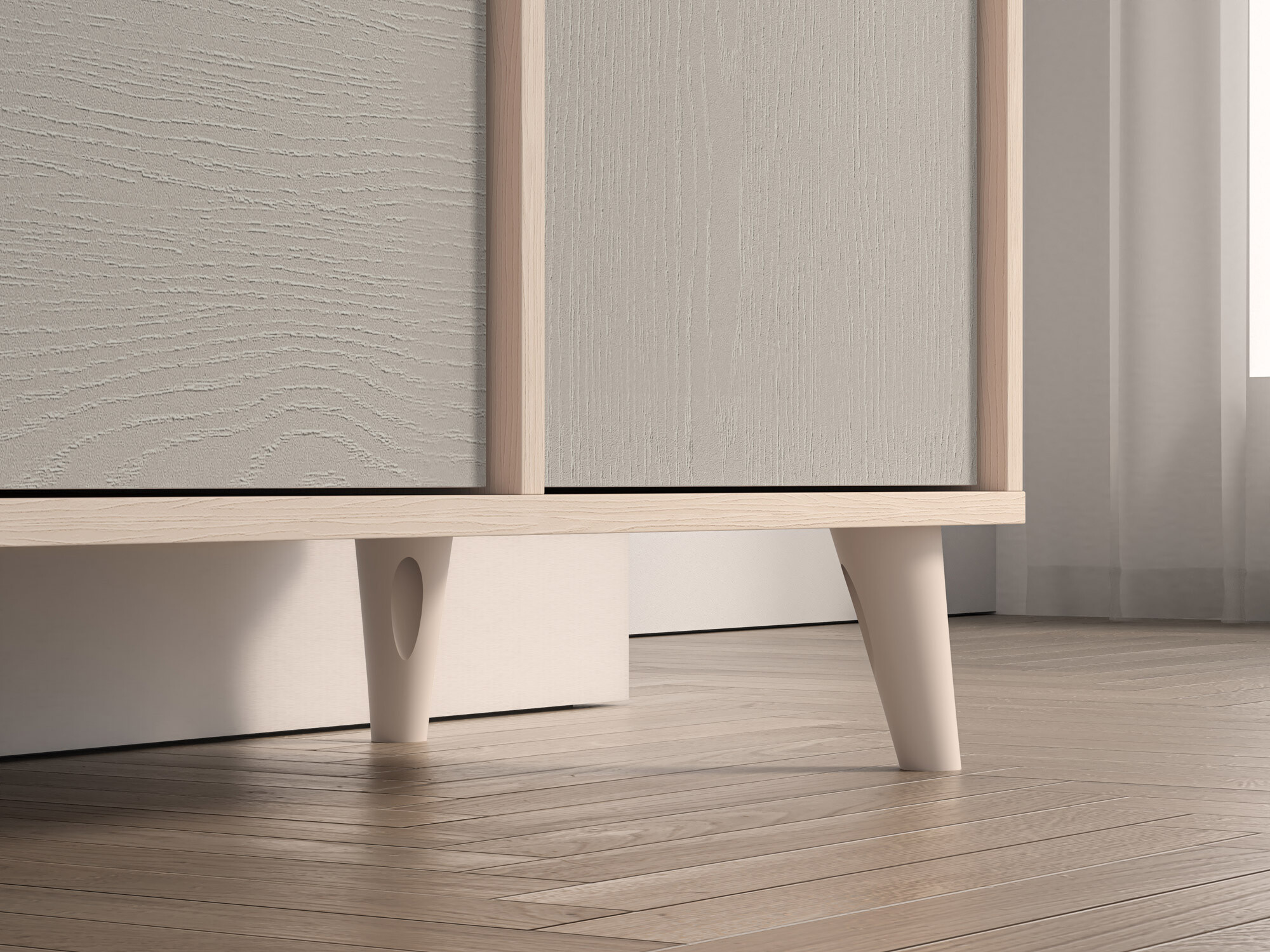 Cómoda Tortoli 104 (Gris)