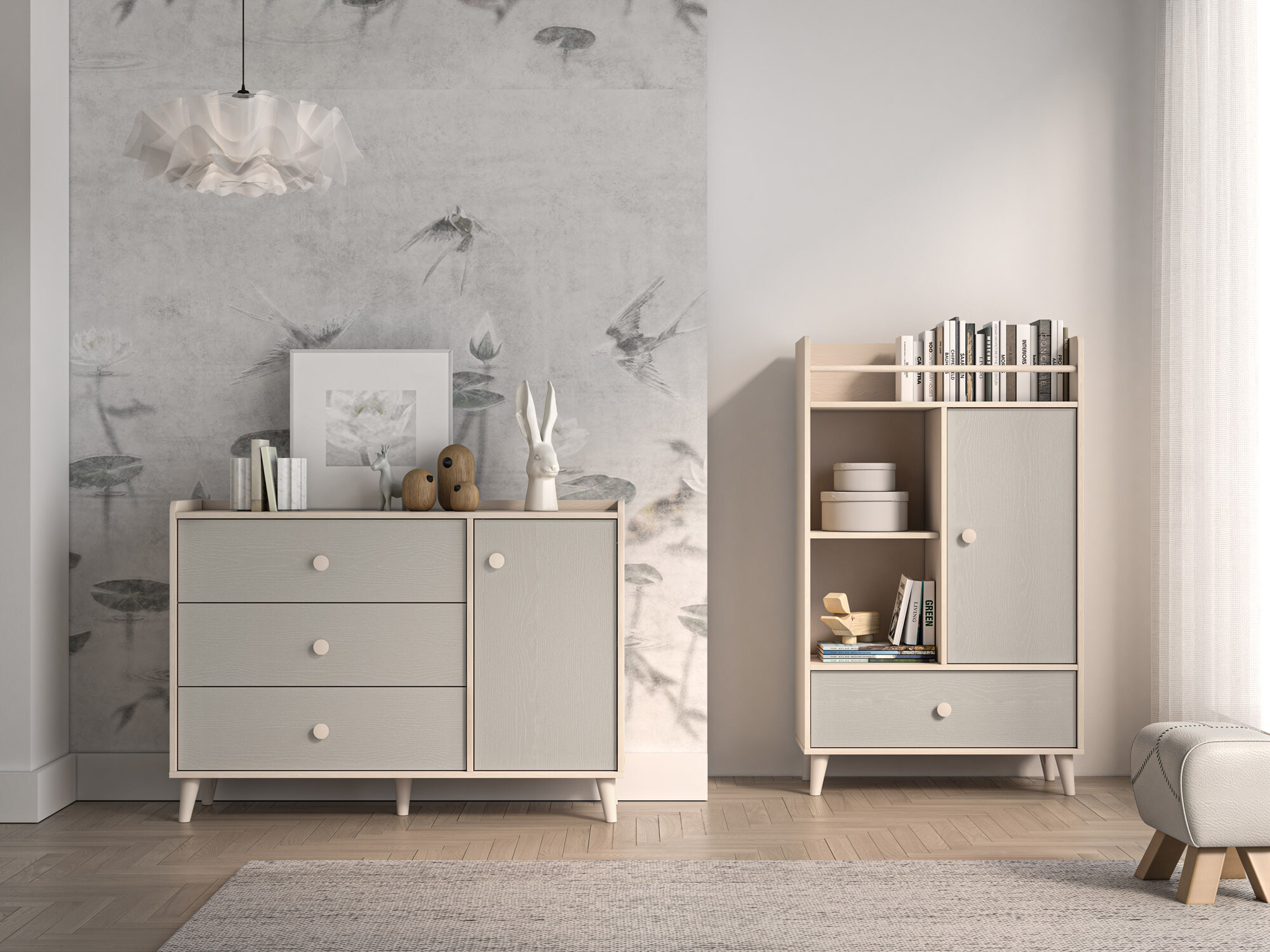 Cómoda Tortoli 104 (Gris)