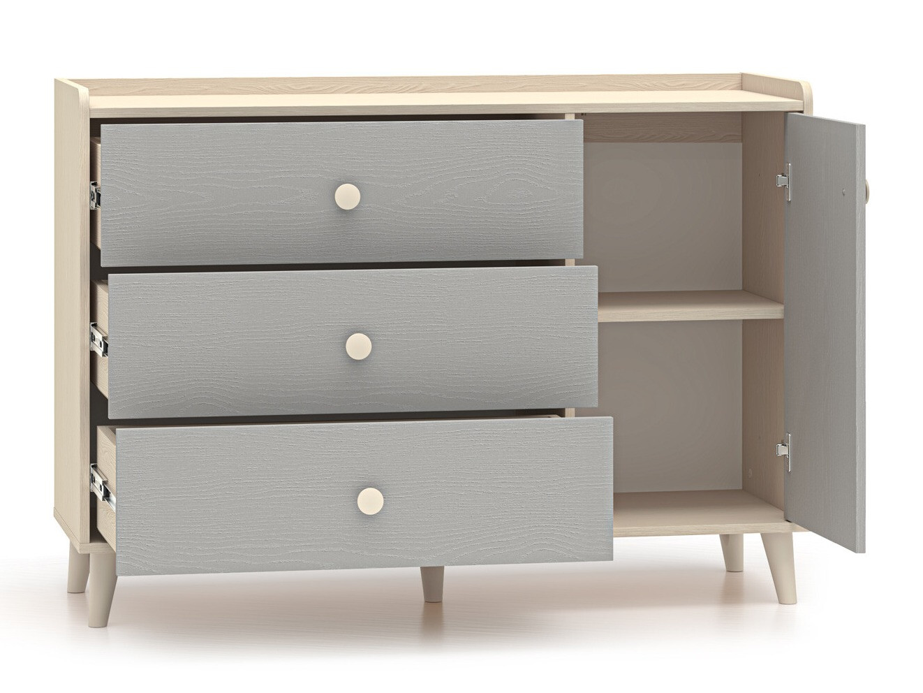 Cómoda Tortoli 104 (Gris)