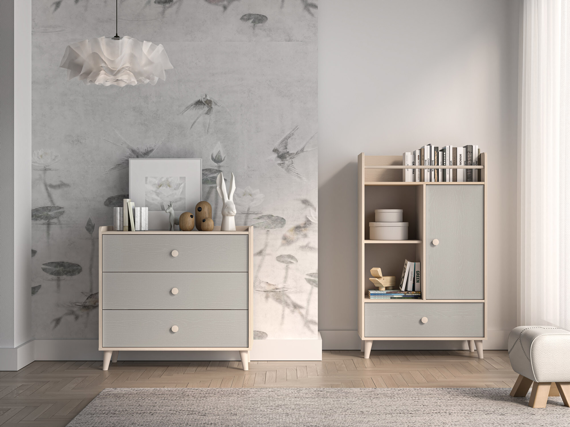 Cómoda Tortoli 105 (Gris)