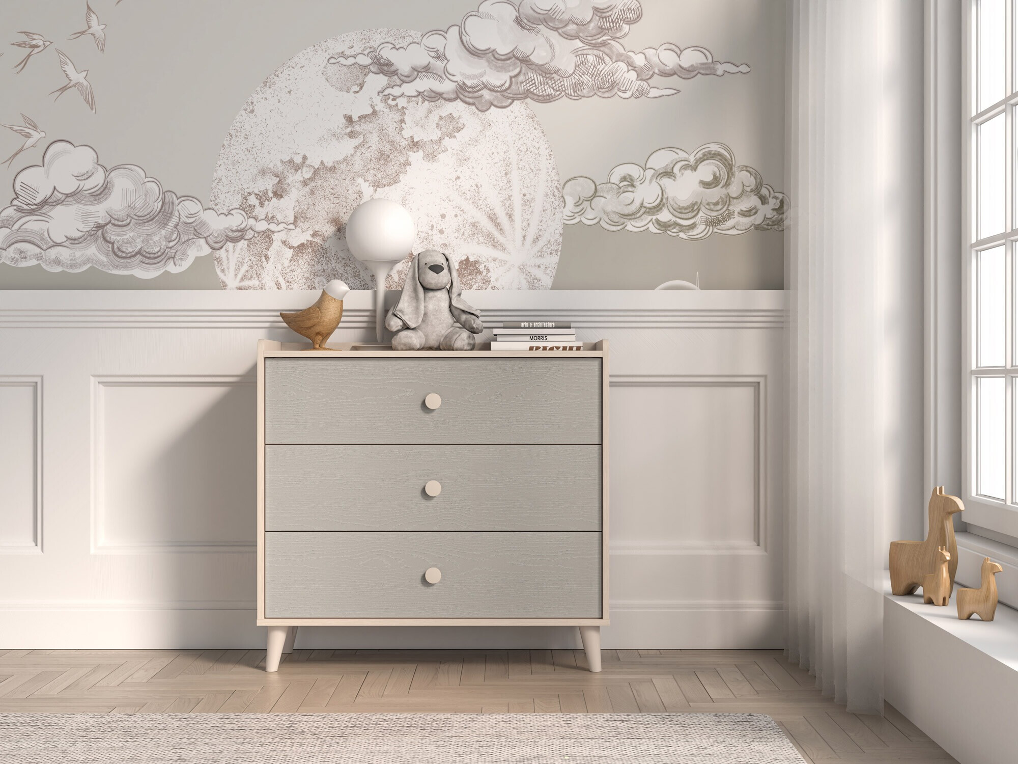 Cómoda Tortoli 105 (Gris)