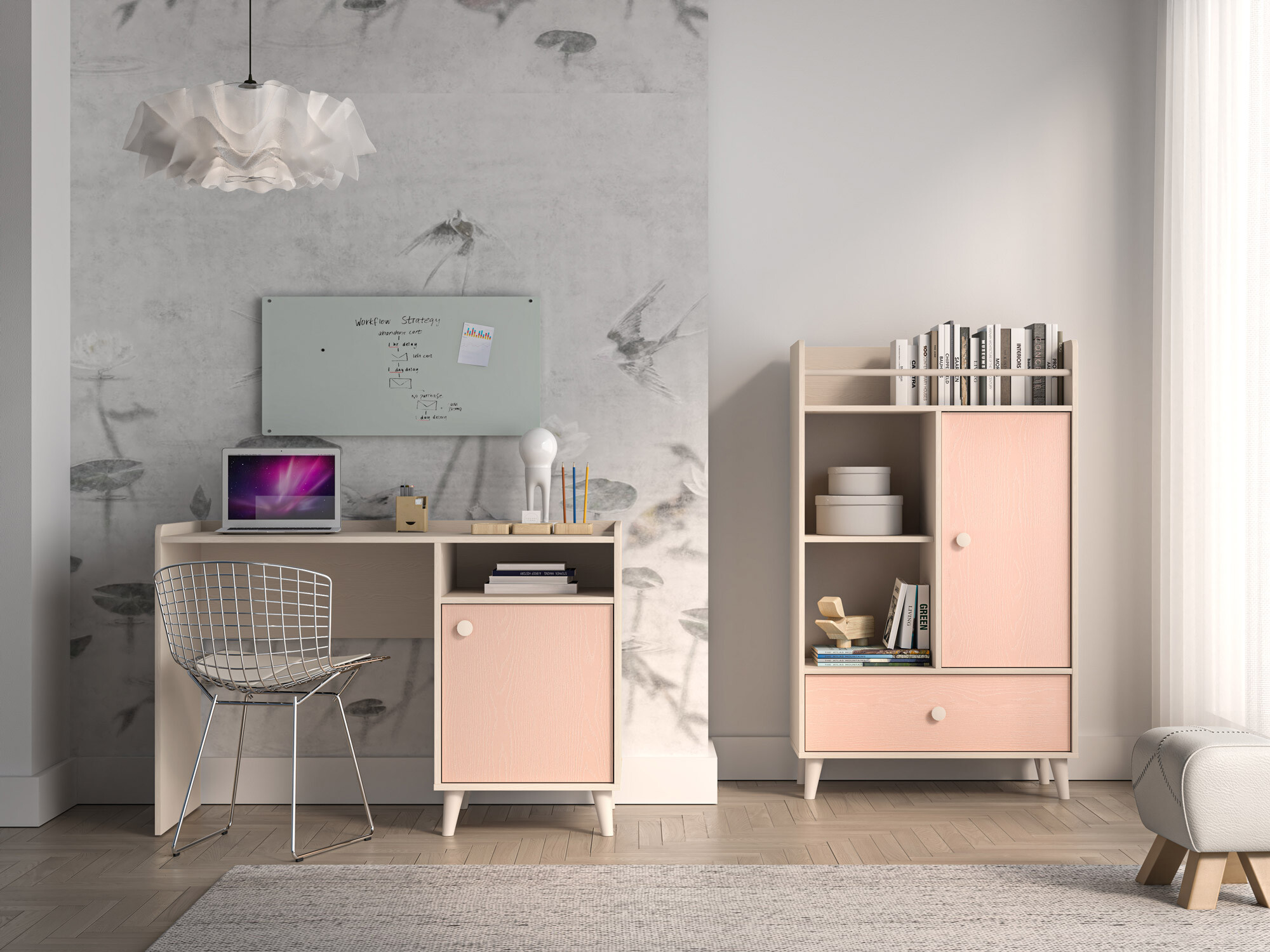 Escritorio Tortoli 106 (Rosa)