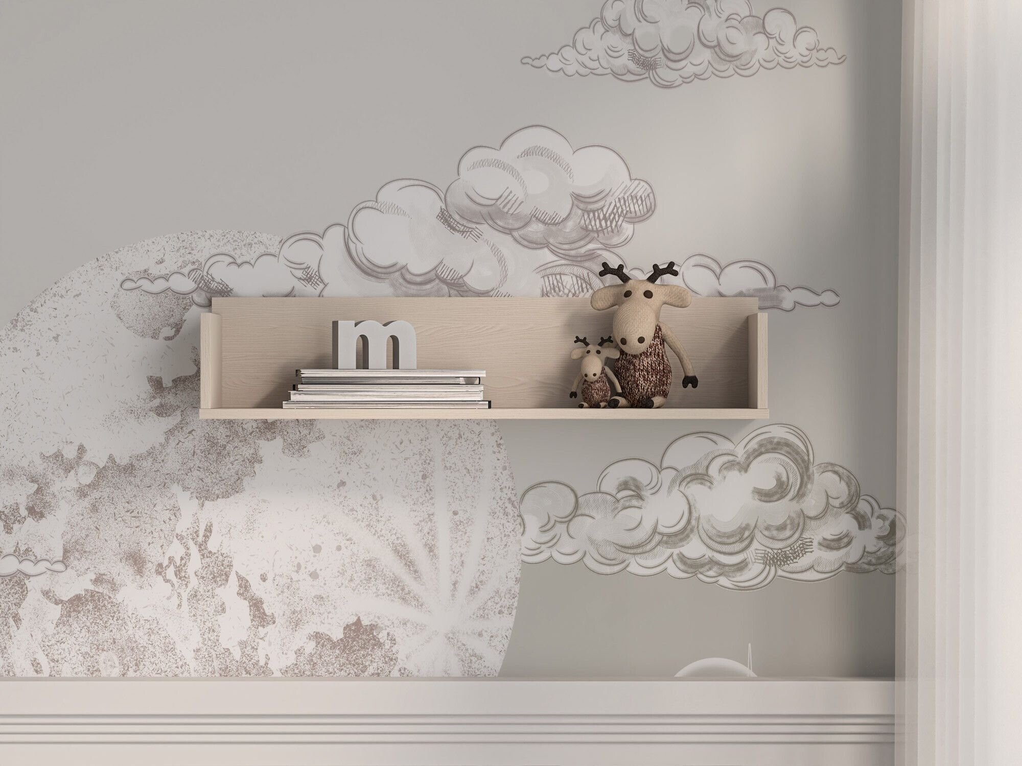 Estantería de pared Tortoli 109