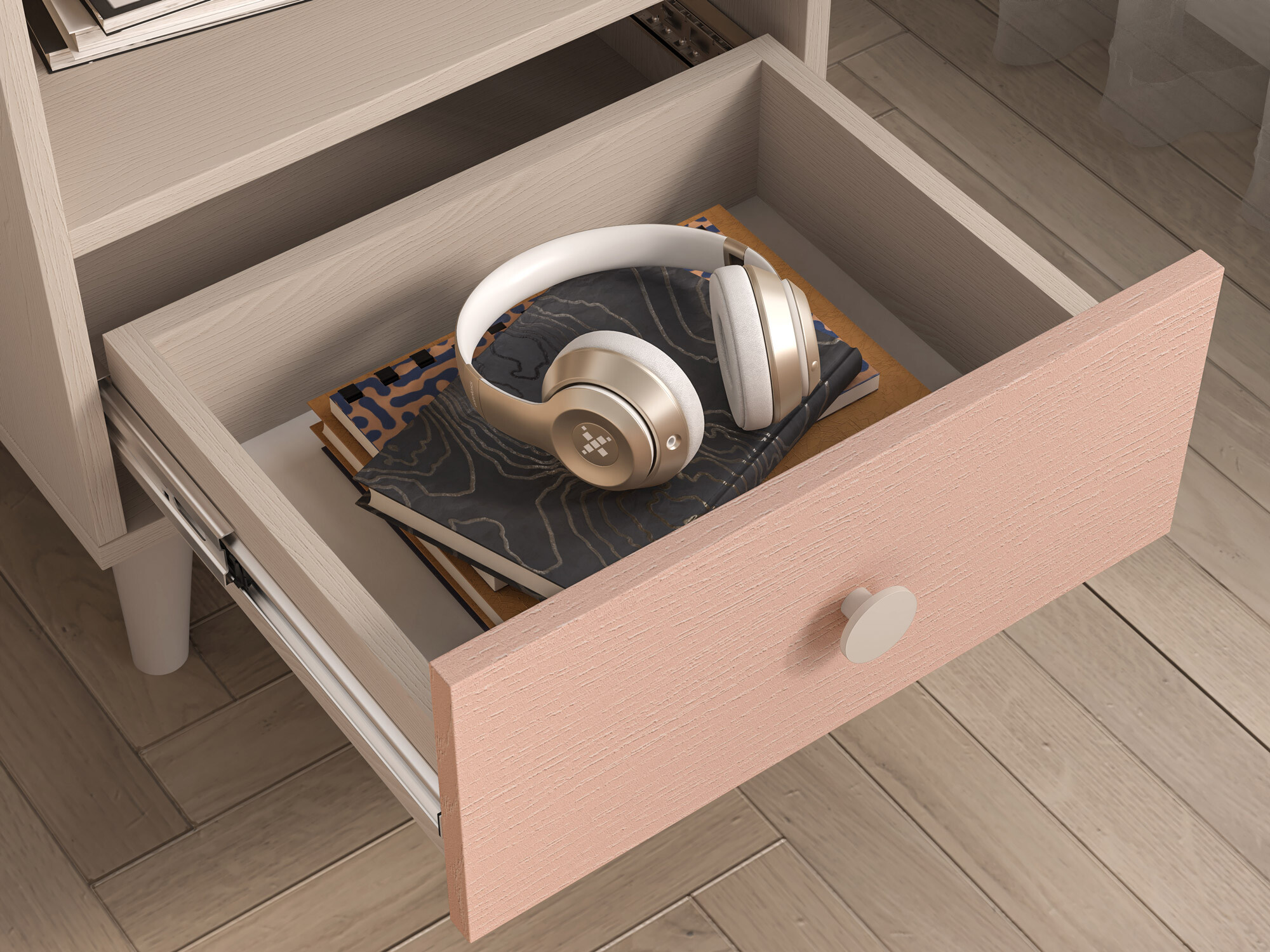 Mesilla de noche Tortoli 108 (Rosa)