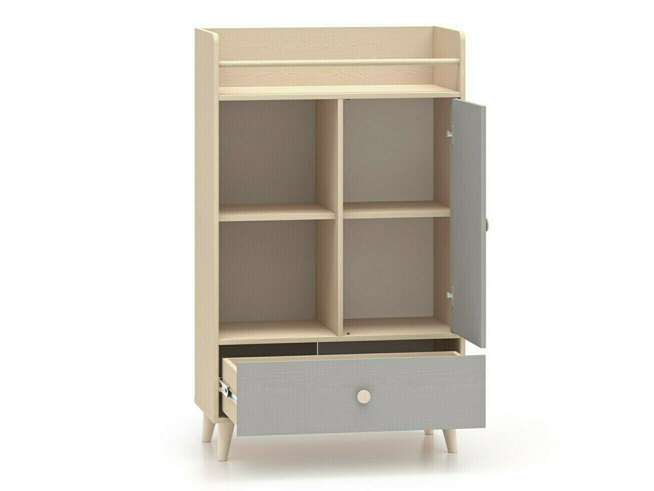 Conjunto de dormitorio infantil Tortoli 113 (Gris)