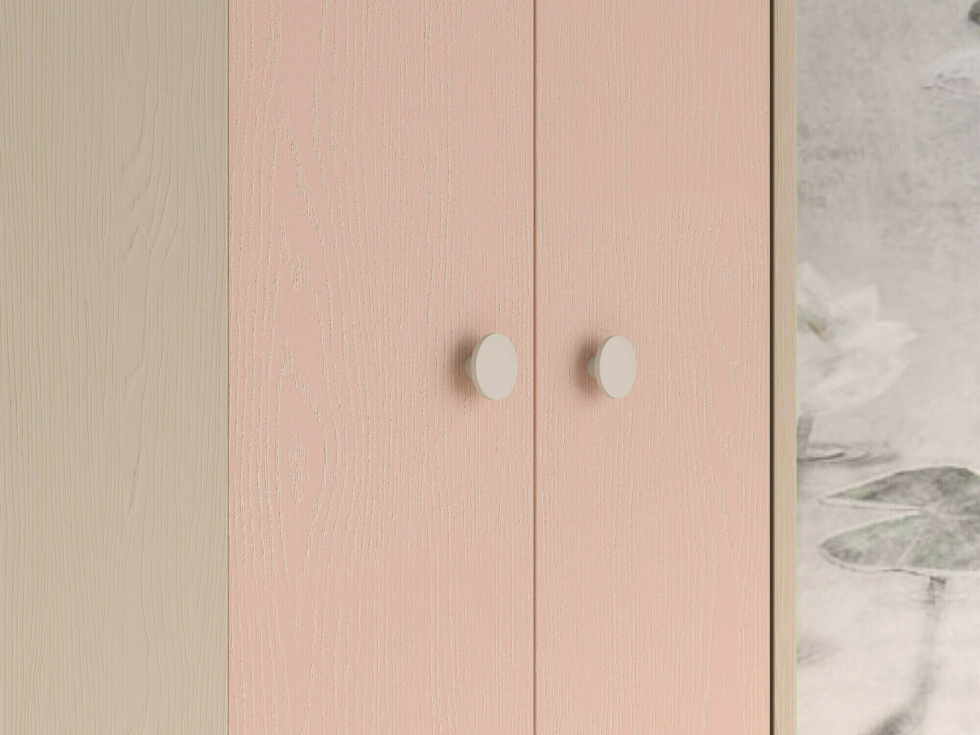 Conjunto de dormitorio infantil Tortoli 113 (Rosa)