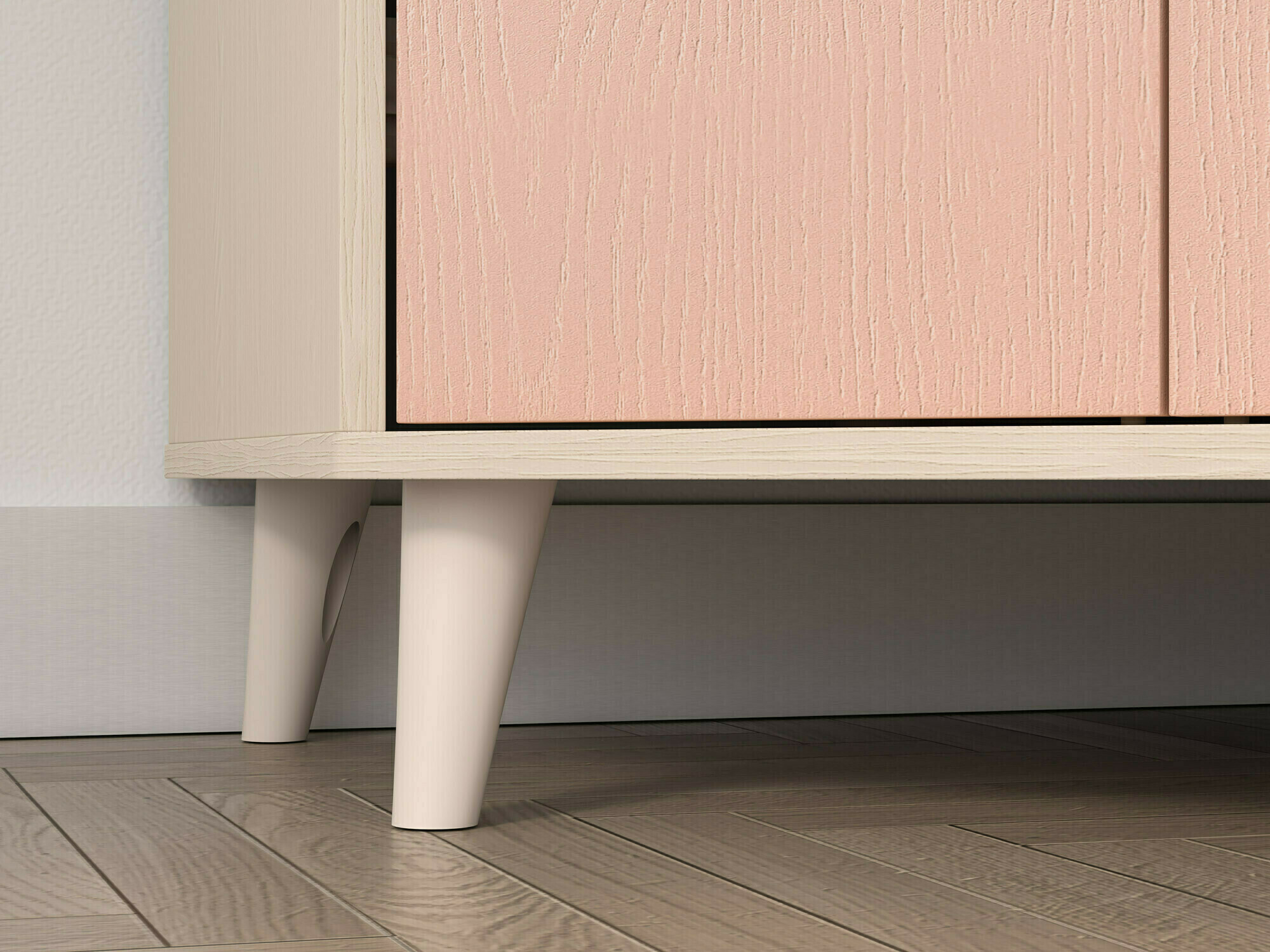 Conjunto de dormitorio infantil Tortoli 113 (Rosa)