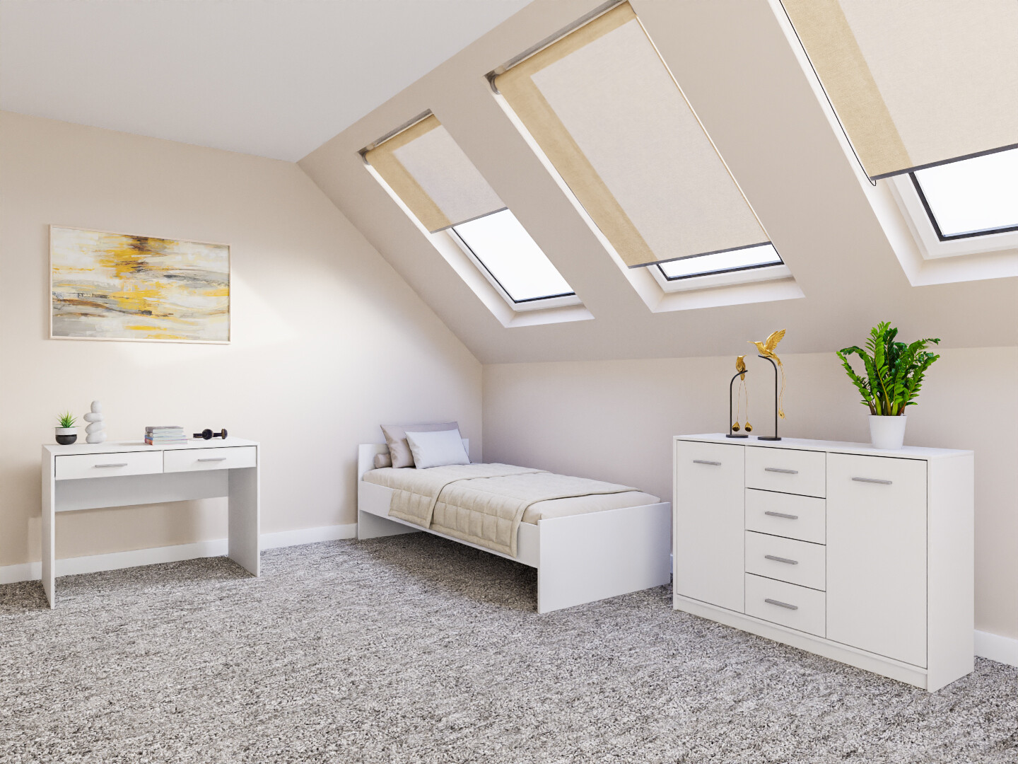 Conjunto de dormitorio Novsore 149 (Blanco)