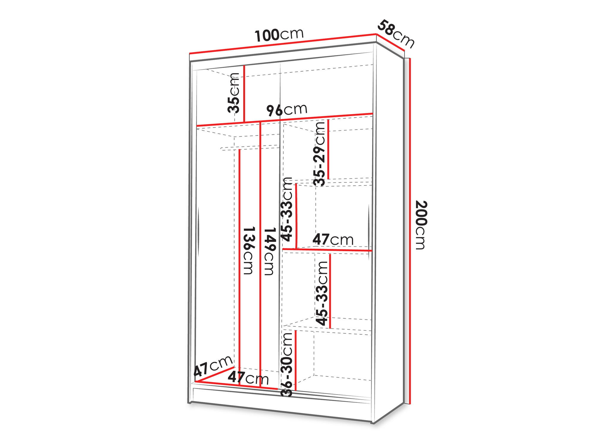 Armario Closico 165 (Cachemira)