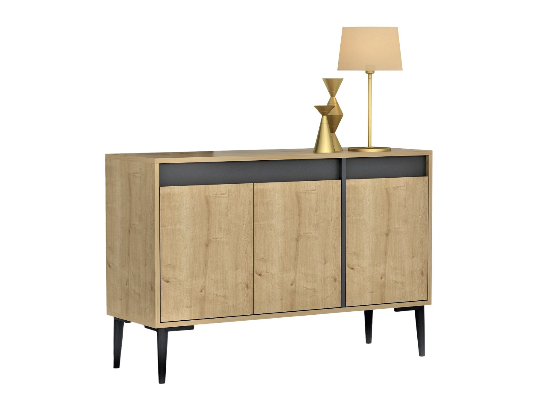 Aparador Kailua 1896 (Antracita + Roble)