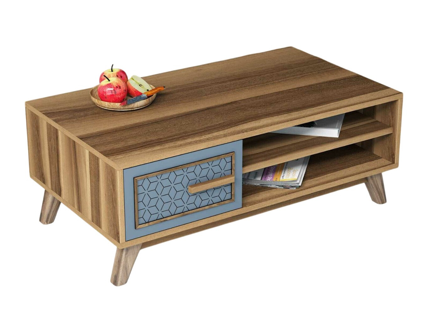 Mesa de centro Kailua 1274 (Azul + Nogal)