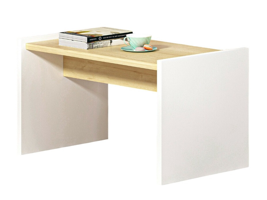 Mesa de centro Kailua 1974 (Blanco + Roble)