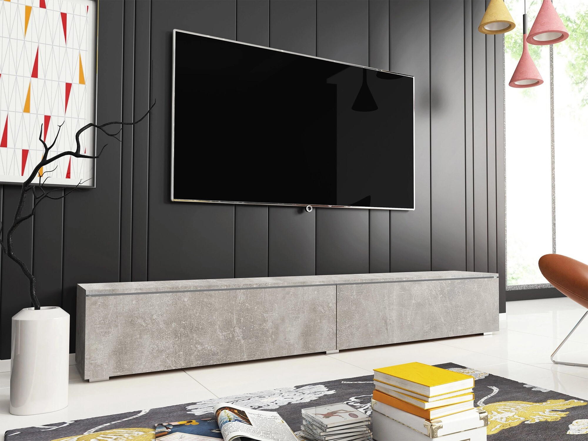 Mueble TV Sarasota 121 (Hormigón)