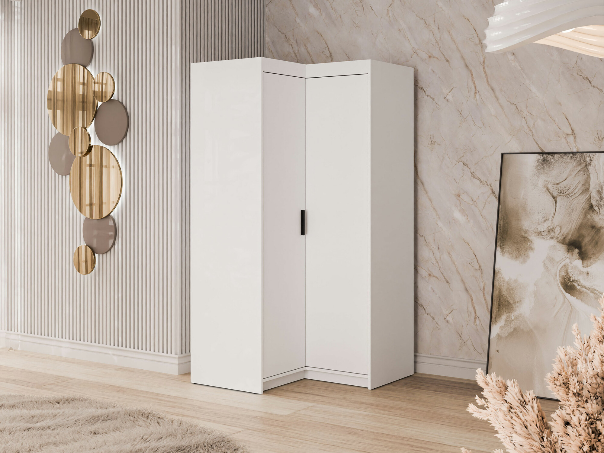 Armario de rincón Novduni 116 (Blanco)