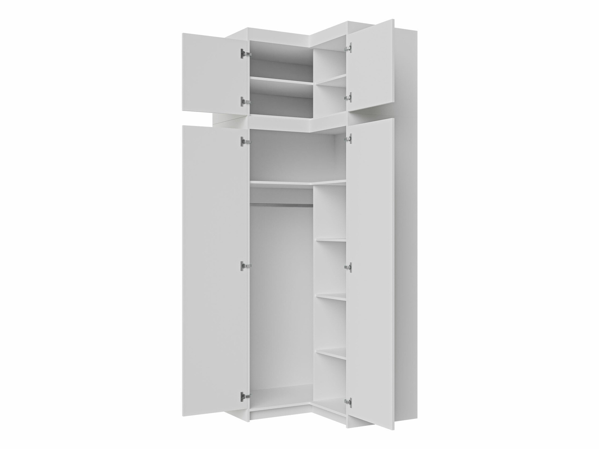 Armario de rincón Novduni 121 (Blanco)