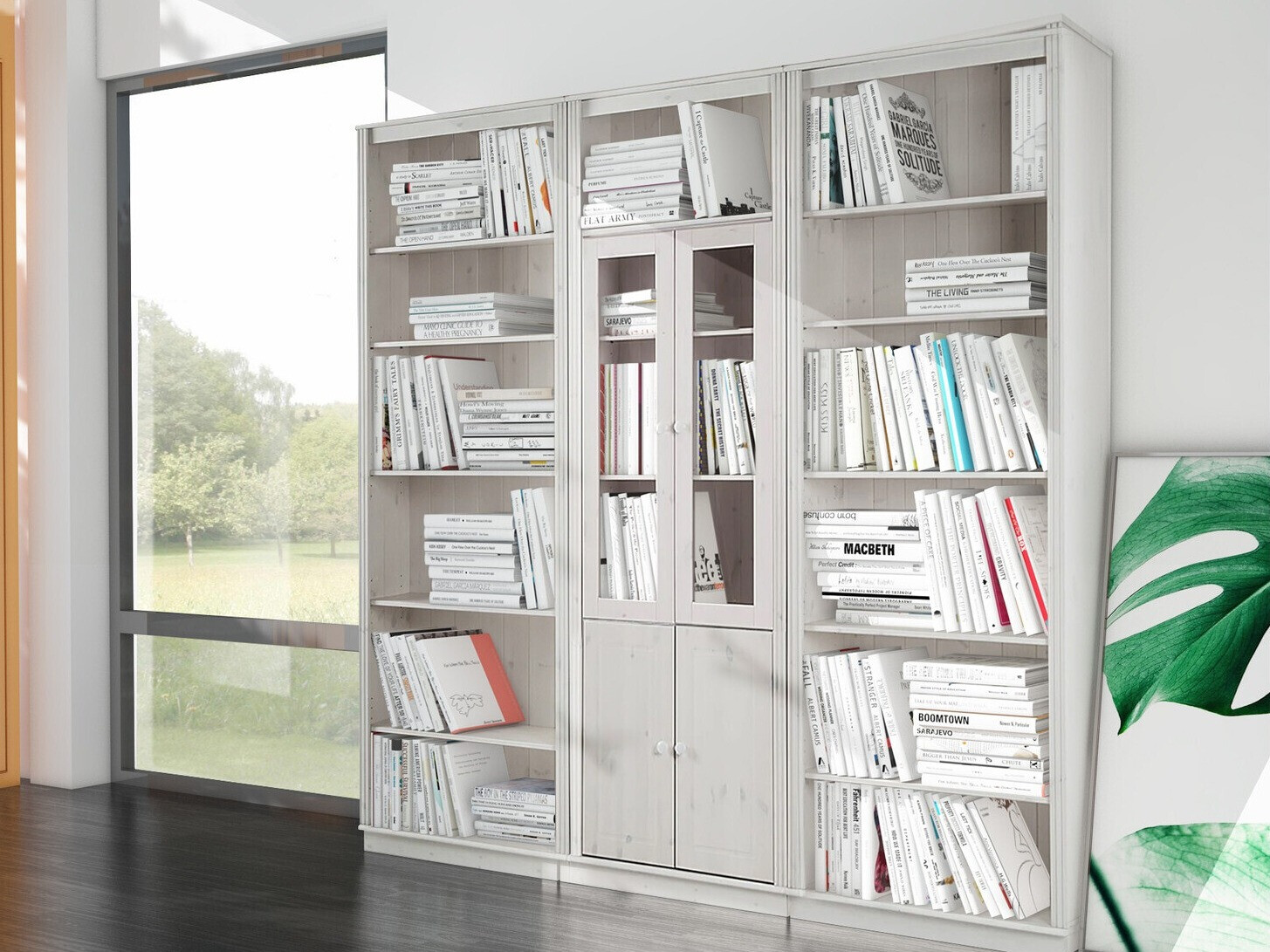 Conjunto de estantería Saltoro 113 (Blanco)