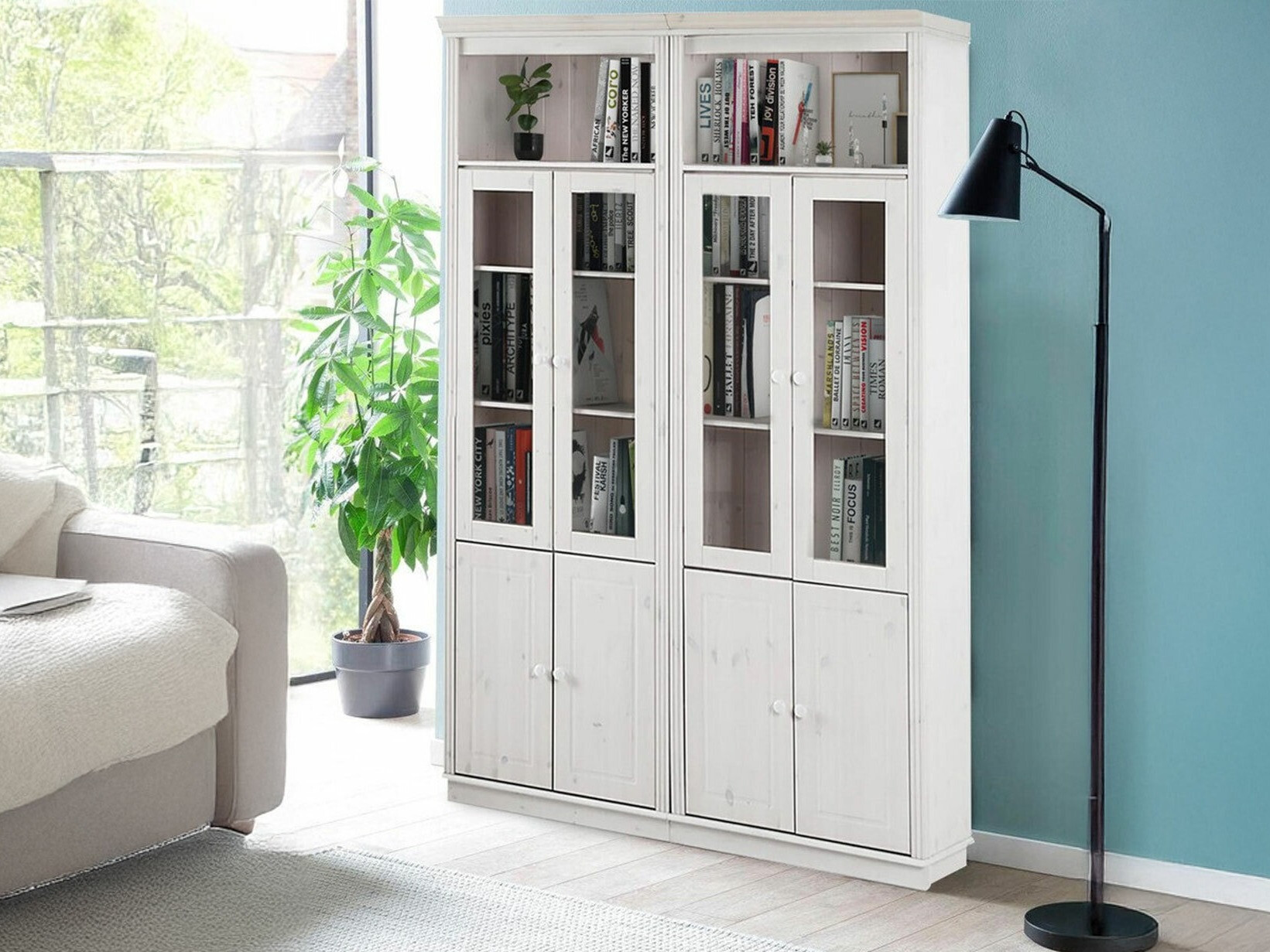 Conjunto de estantería Saltoro 119 (Blanco)