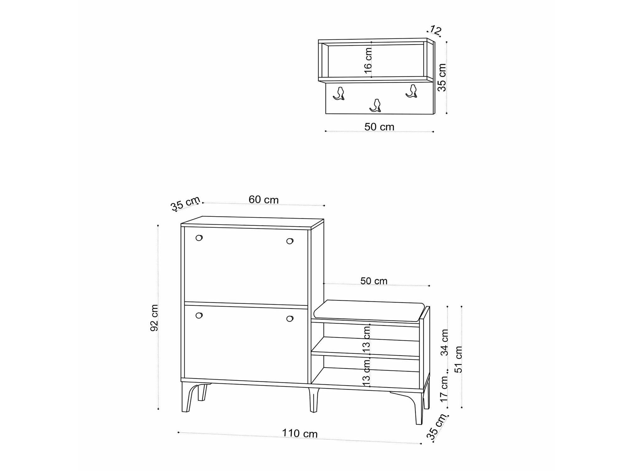 Conjunto para recibidor Asheboro 159