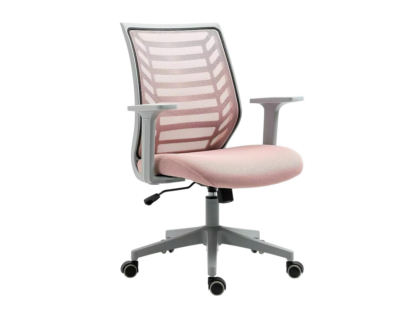 Silla de oficina Detroit 694 (Gris + Rosa)
