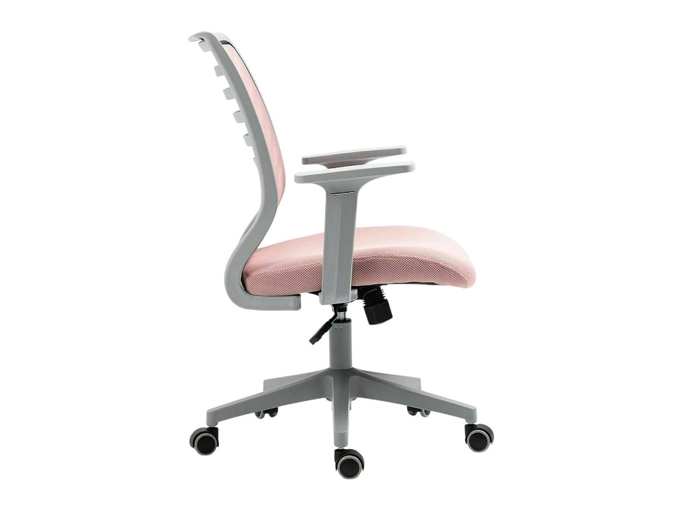 Silla de oficina Detroit 694 (Gris + Rosa)