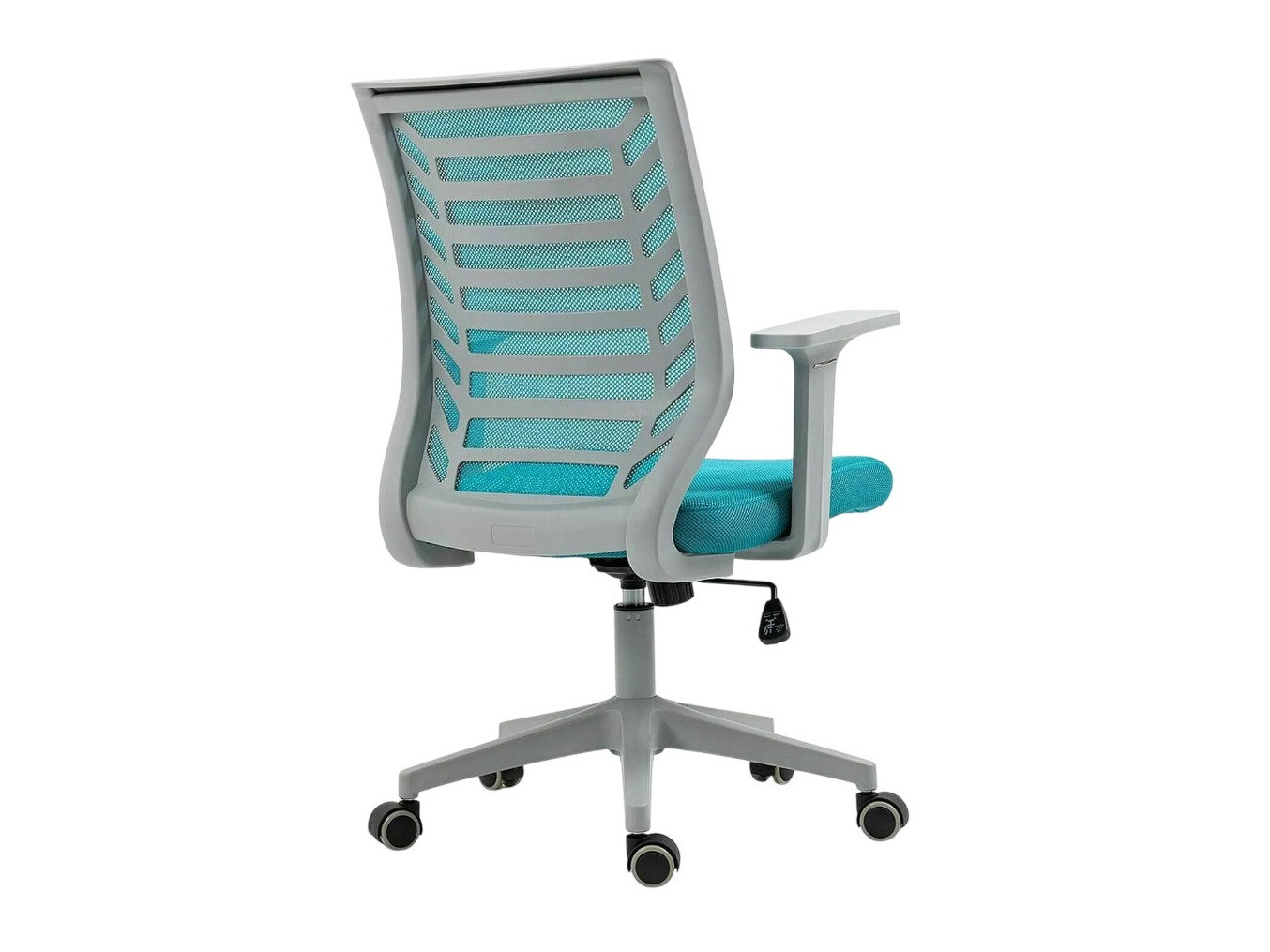 Silla de oficina Detroit 694 (Gris + Turquesa)