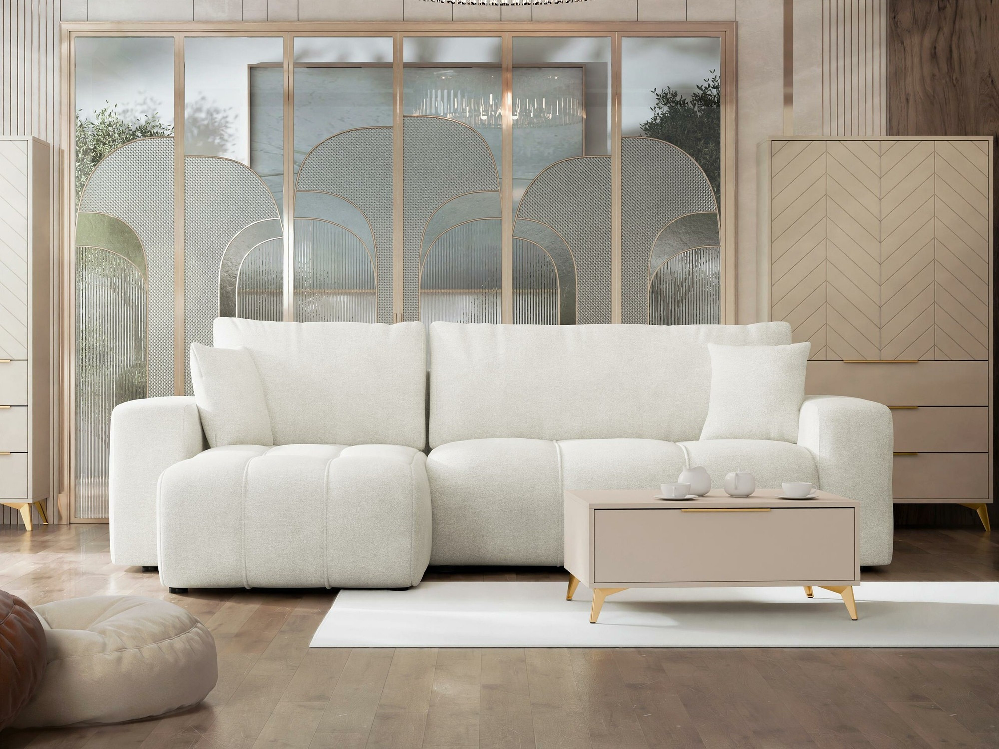 Sofá rinconero Comfivo 361 (Velo 621)