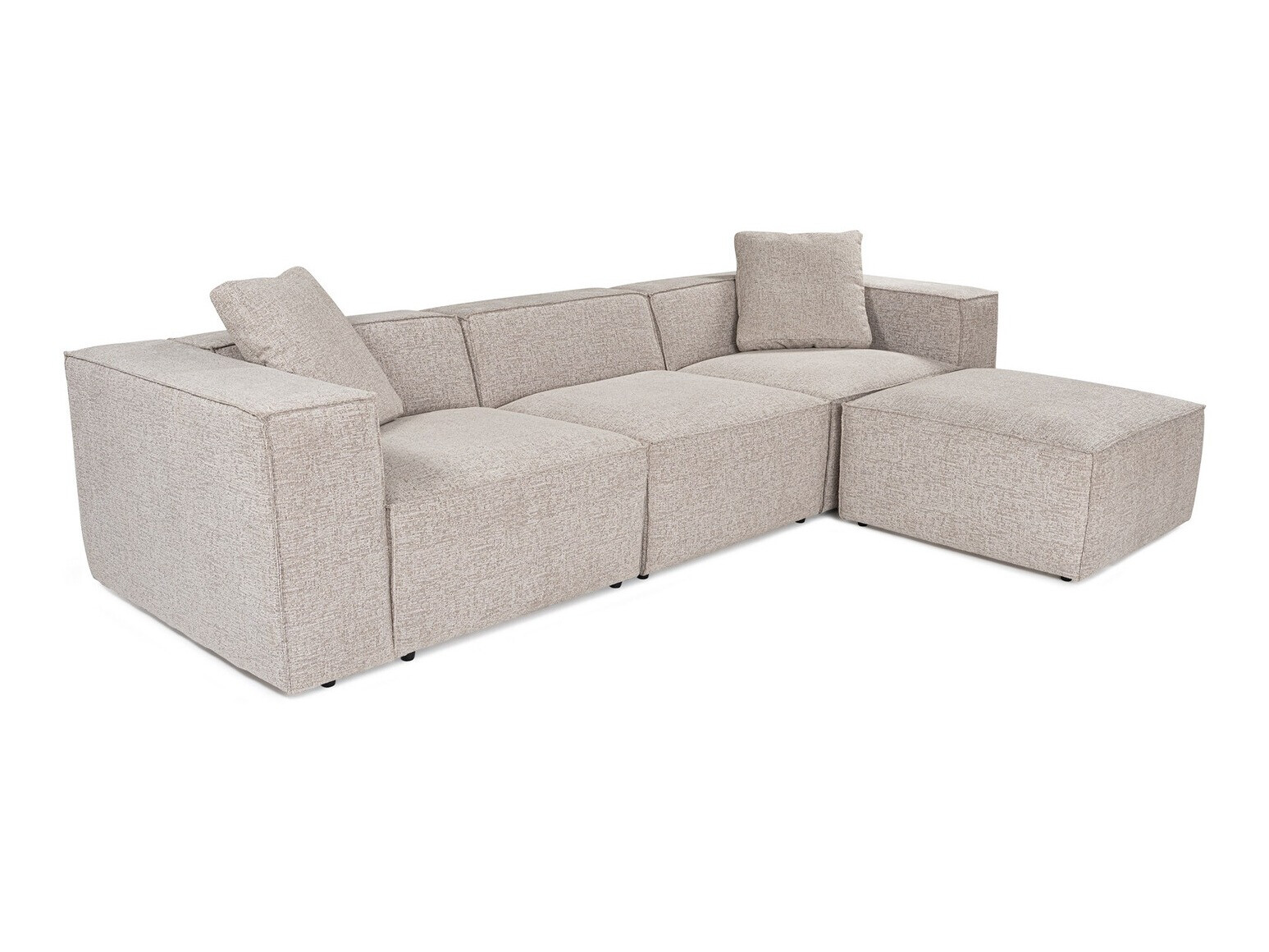 Sofá rinconero modular Fivsoi 102 (Taupe)