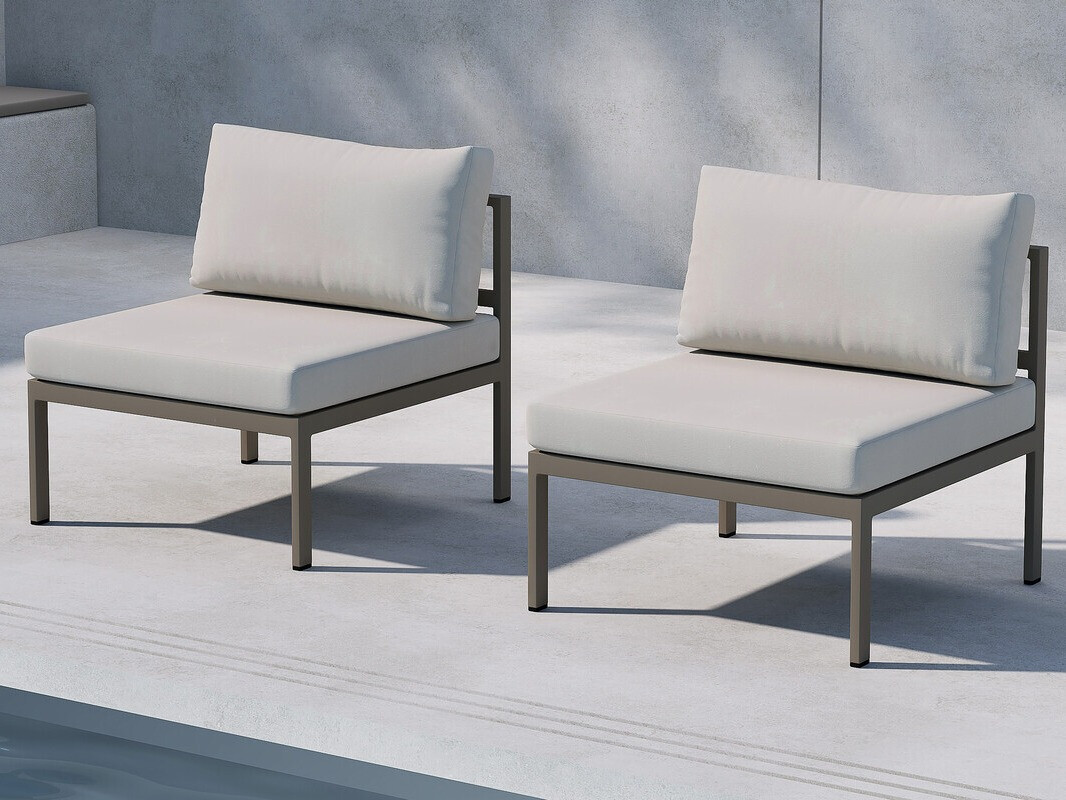 Sillón plara exterior Dallas 4721 (Marrón + Beige)