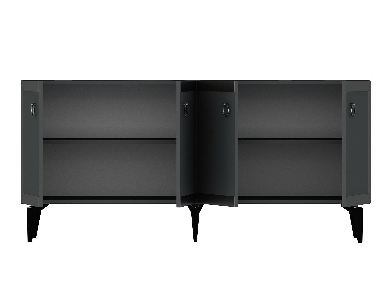 Aparador Asheboro 169 (Antracita + Plata)