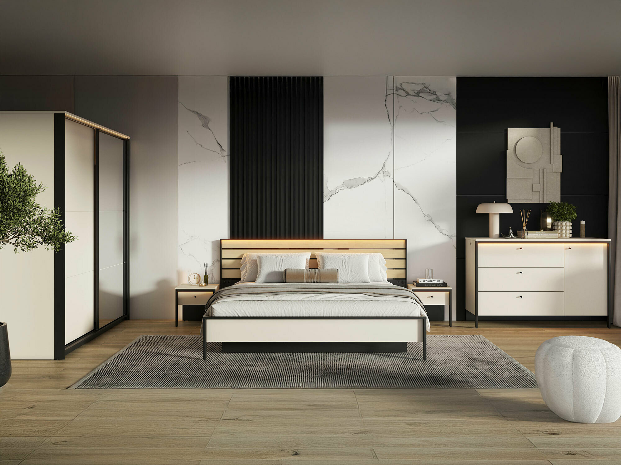 Conjunto de dormitorio Virmoro 106