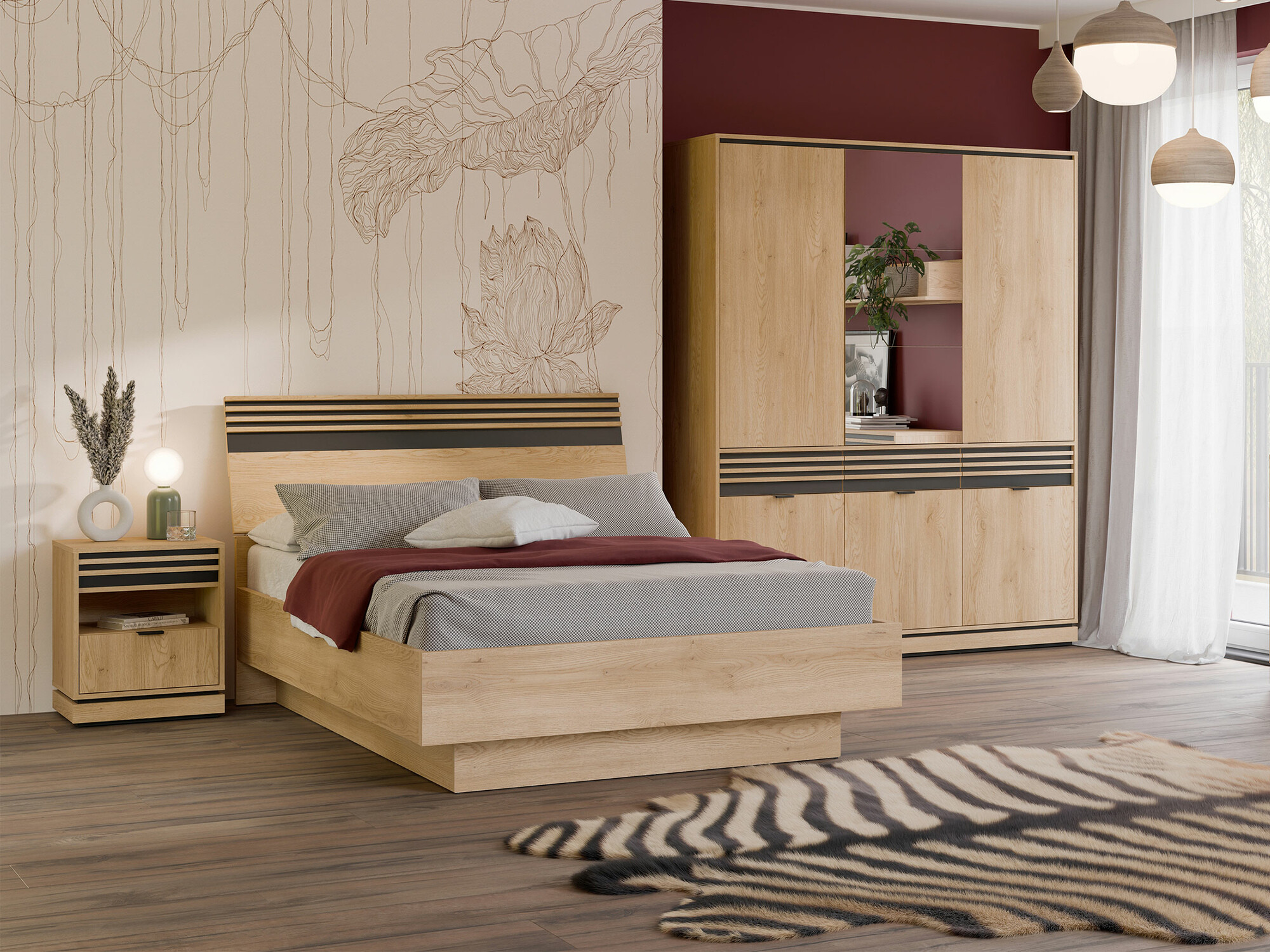 Conjunto de dormitorio Cavtole 121