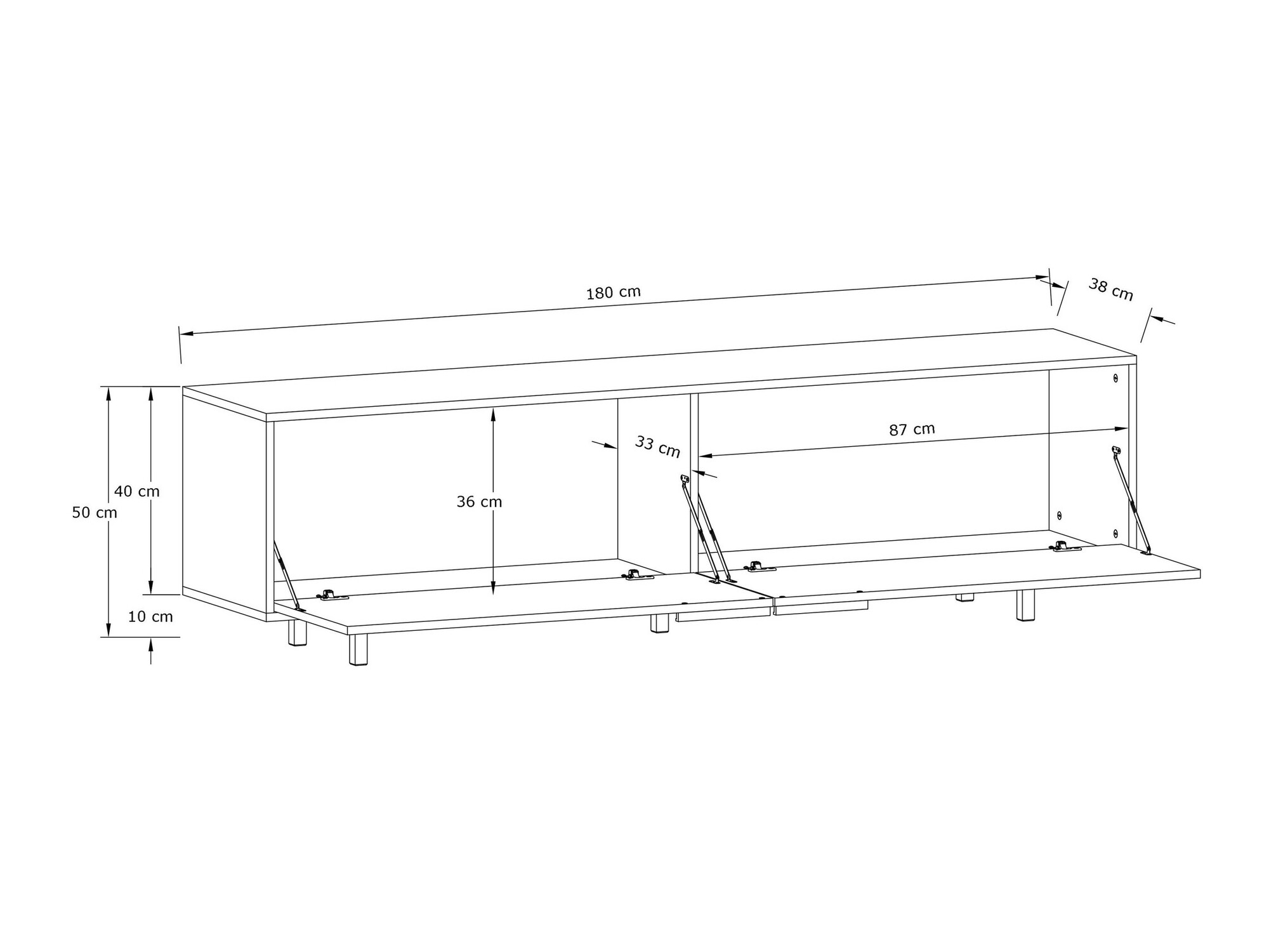 Mueble TV Denton 1441 (Roble)