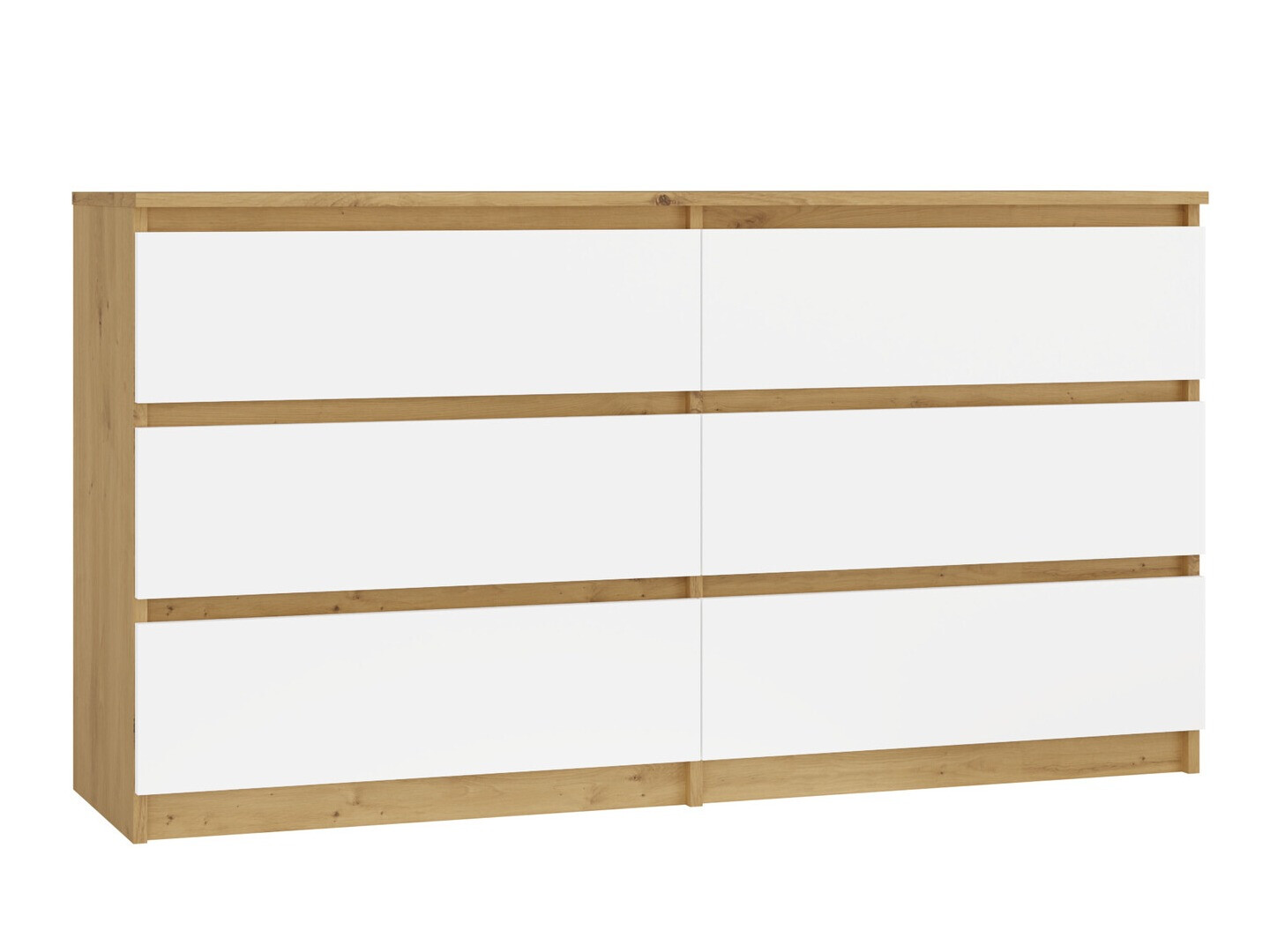 Cómoda Elbvelu 102 (Roble Artisan + Blanco)
