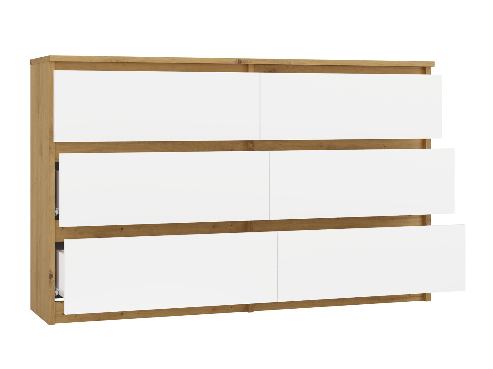 Cómoda Elbvelu 103 (Roble Artisan + Blanco)