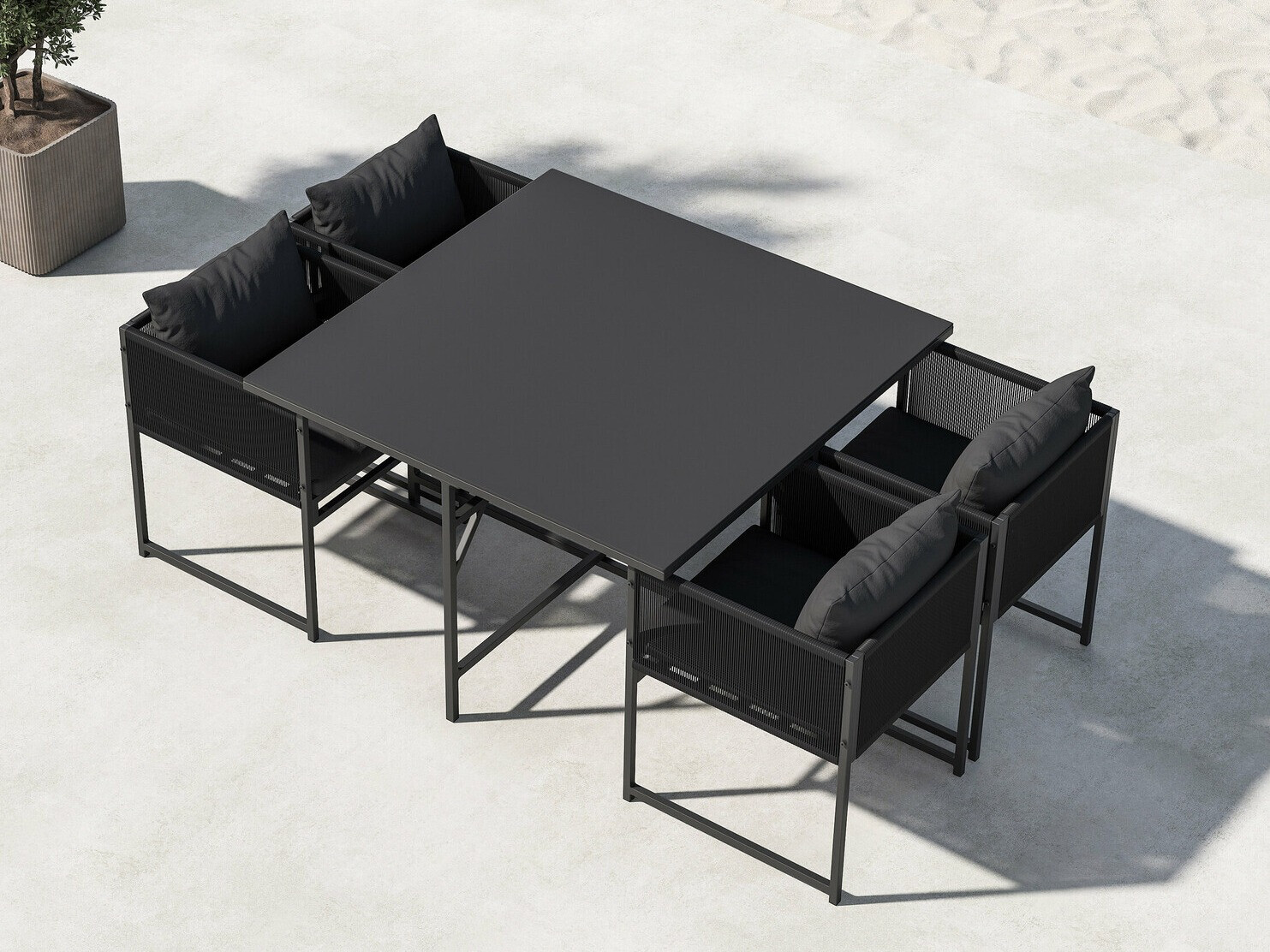 Conjunto de mesa y sillas Dallas 4736