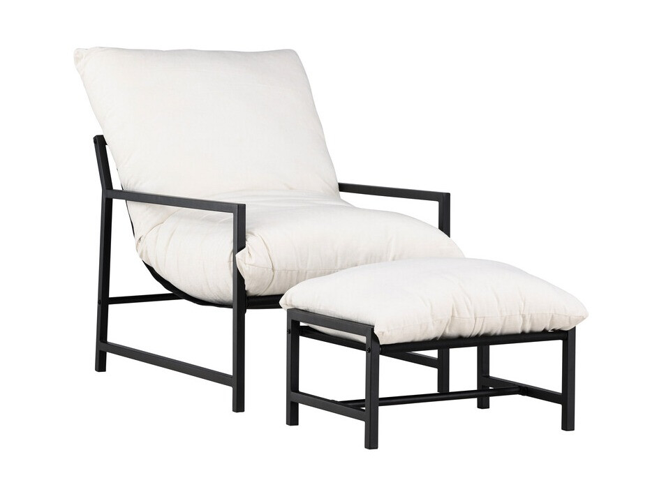 Conjunto de muebles de exterior Dallas 4739 (Negro + Beige)