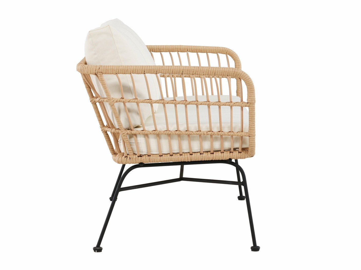 Sofá para exterior Dallas 5187 (Luminoso madera + Beige)